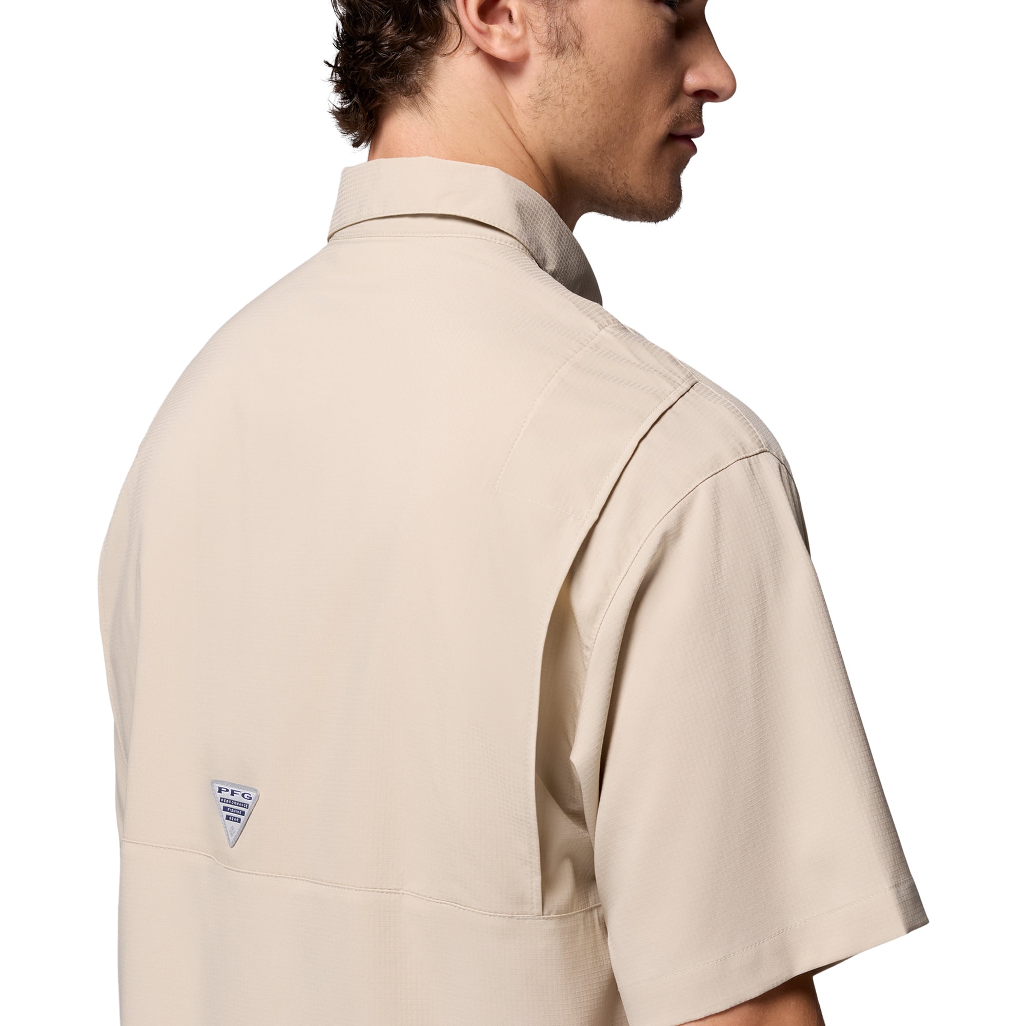 Chemise boutonnée Columbia Tan LSU Tigers Tamiami Omni-Shade pour homme