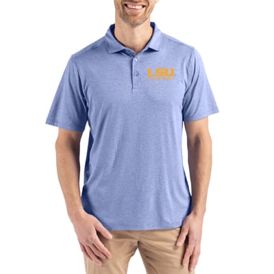 LSU Tigers Cutter & Buck Coastline Epic Comfort Eco Recycled Polo - Purple