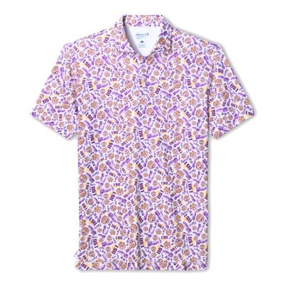  LSU Tigers johnnie-O Galvin Polo - White