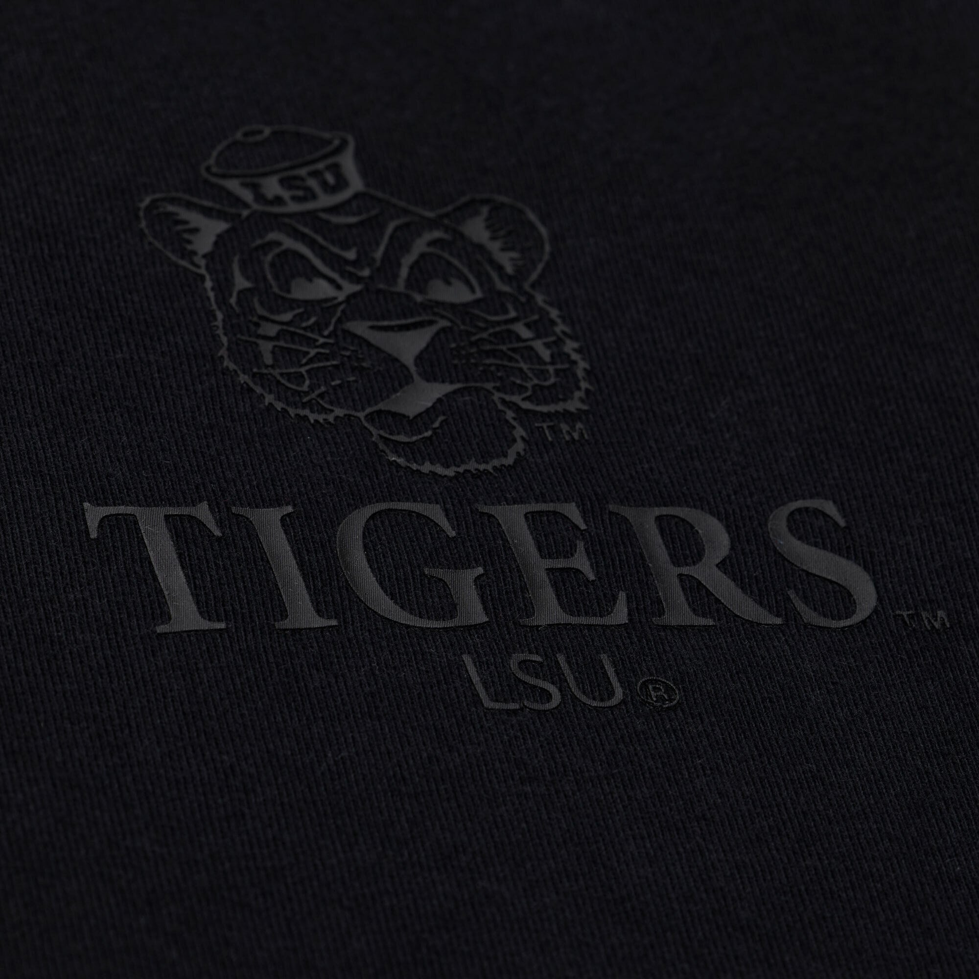 Men's Mitchell & Ness  Black LSU Tigers Monochrome Icon T-Shirt