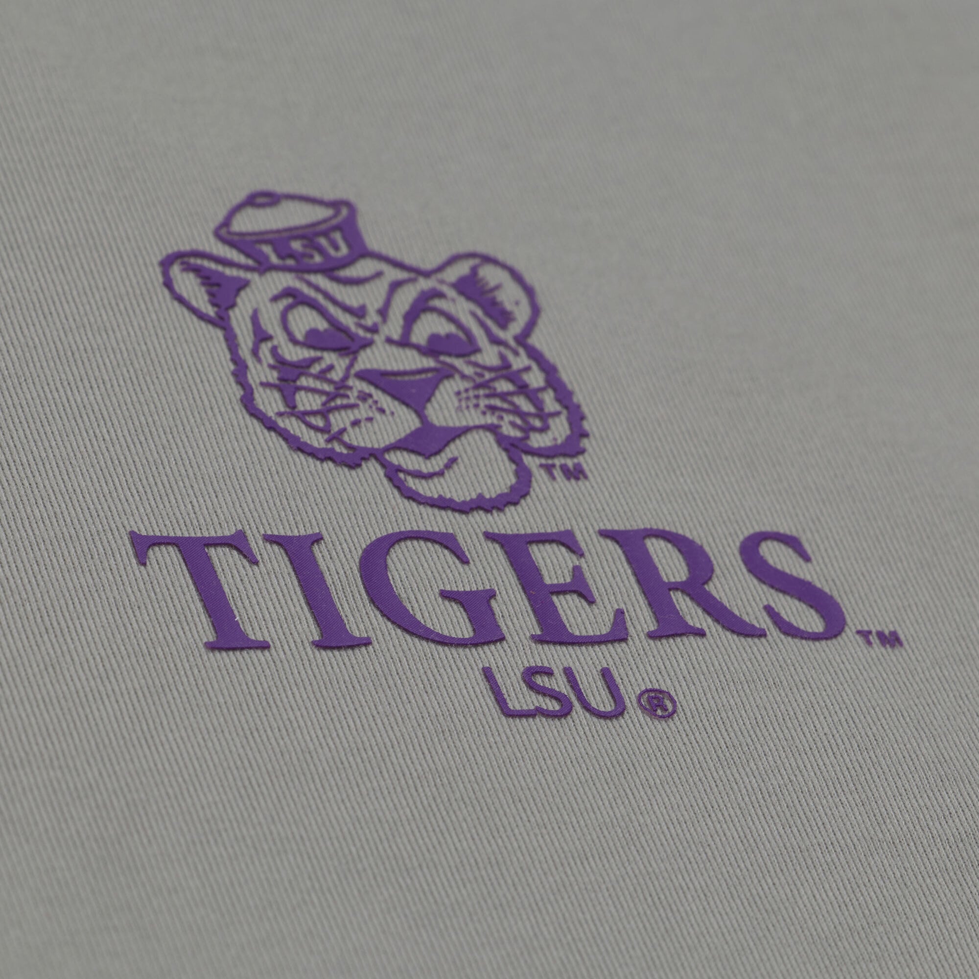 T-shirt Mitchell & Ness gris pour homme, modèle Core Icon des LSU Tigers