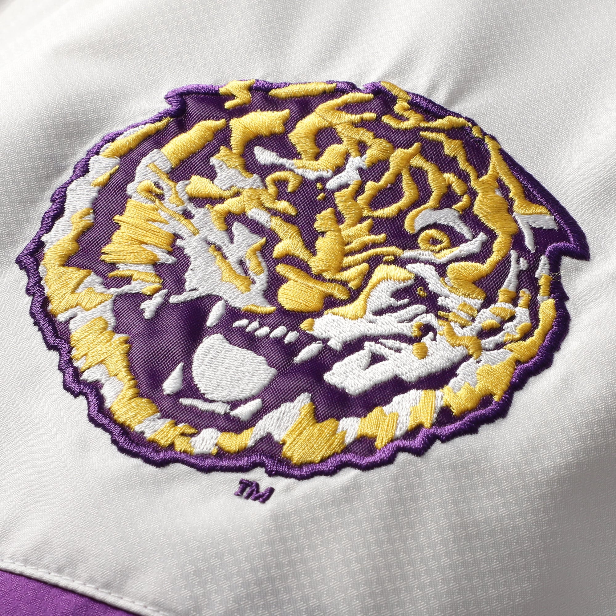 Men's Mitchell & Ness Purple LSU Tigers Head Coach Lightweight Anorak Half-Zip Windbreaker