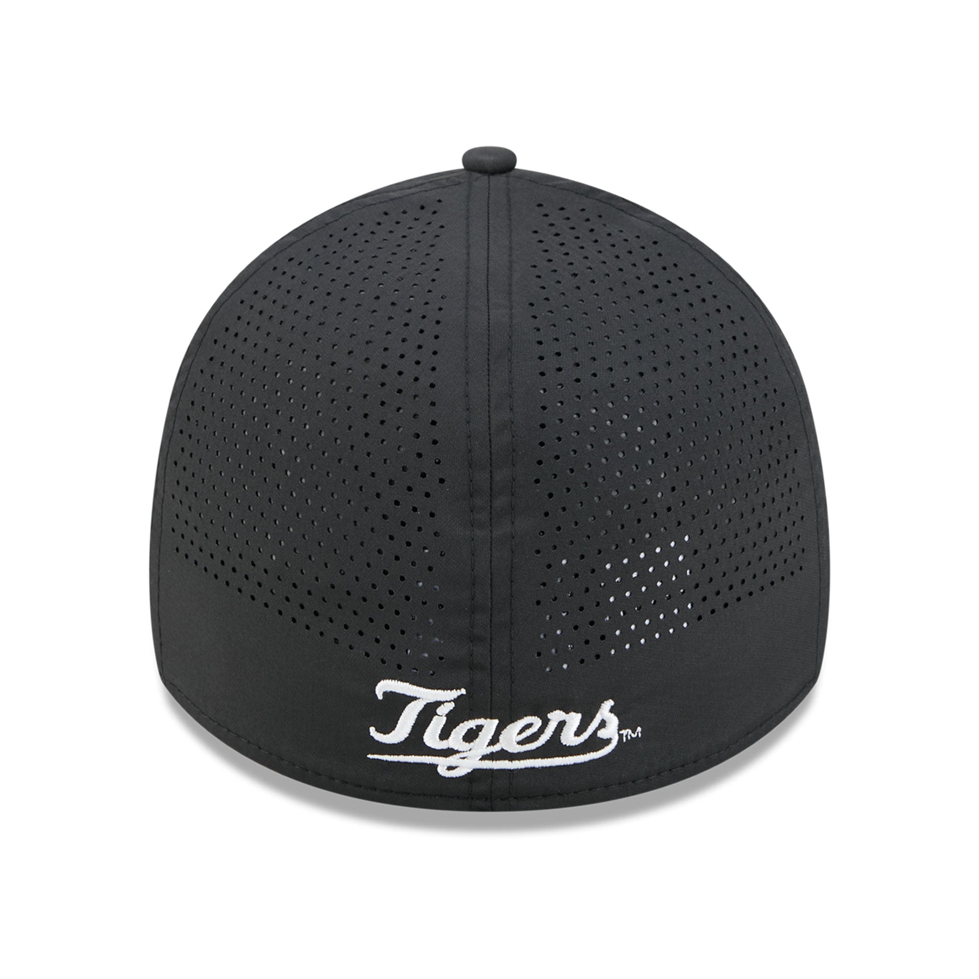 Casquette extensible New Era noire pour homme LSU Tigers Vault Inline Performance Rope 39THIRTY