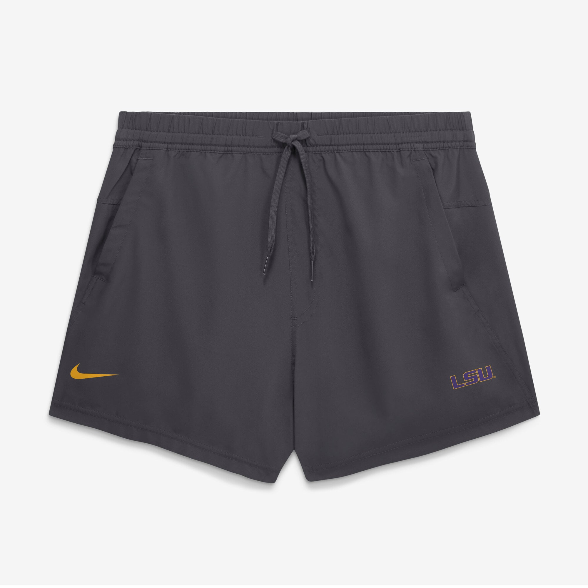 Men's Nike Anthracite LSU Tigers Primary Logo Form Dri-FIT Shorts