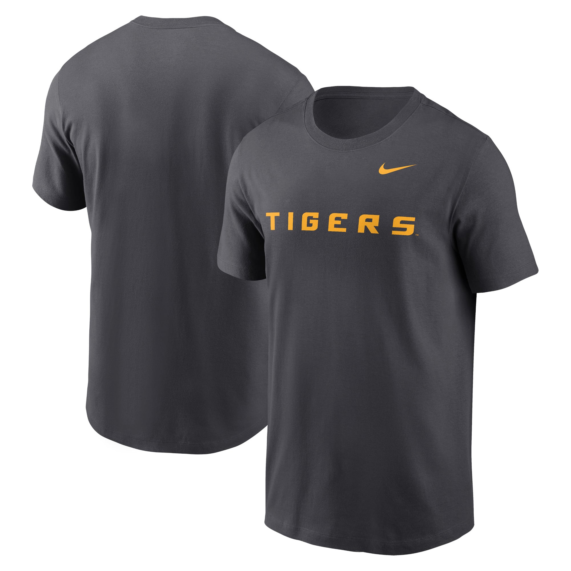 Men's Nike Anthracite LSU Tigers Primetime Wordmark T-Shirt