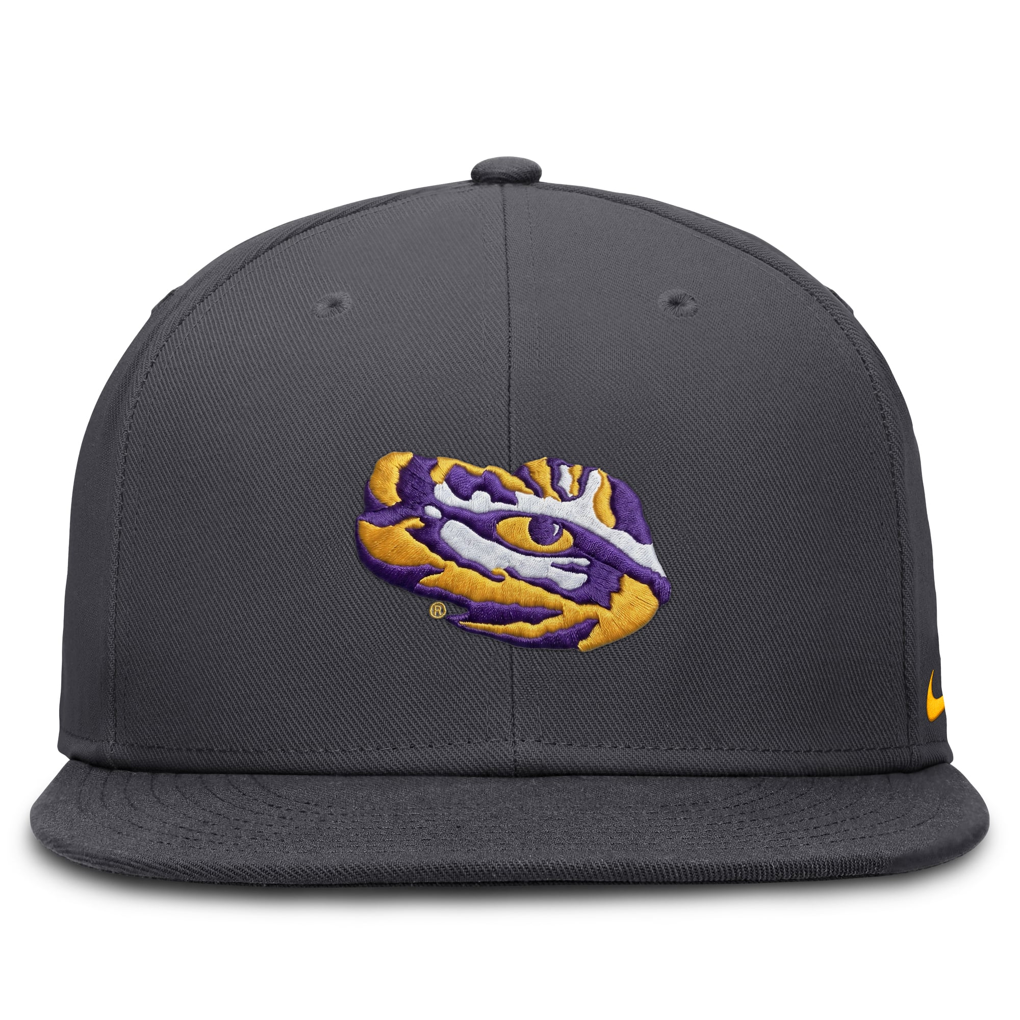 Men's Nike Anthracite LSU Tigers Pro Dri-FIT Fitted Hat