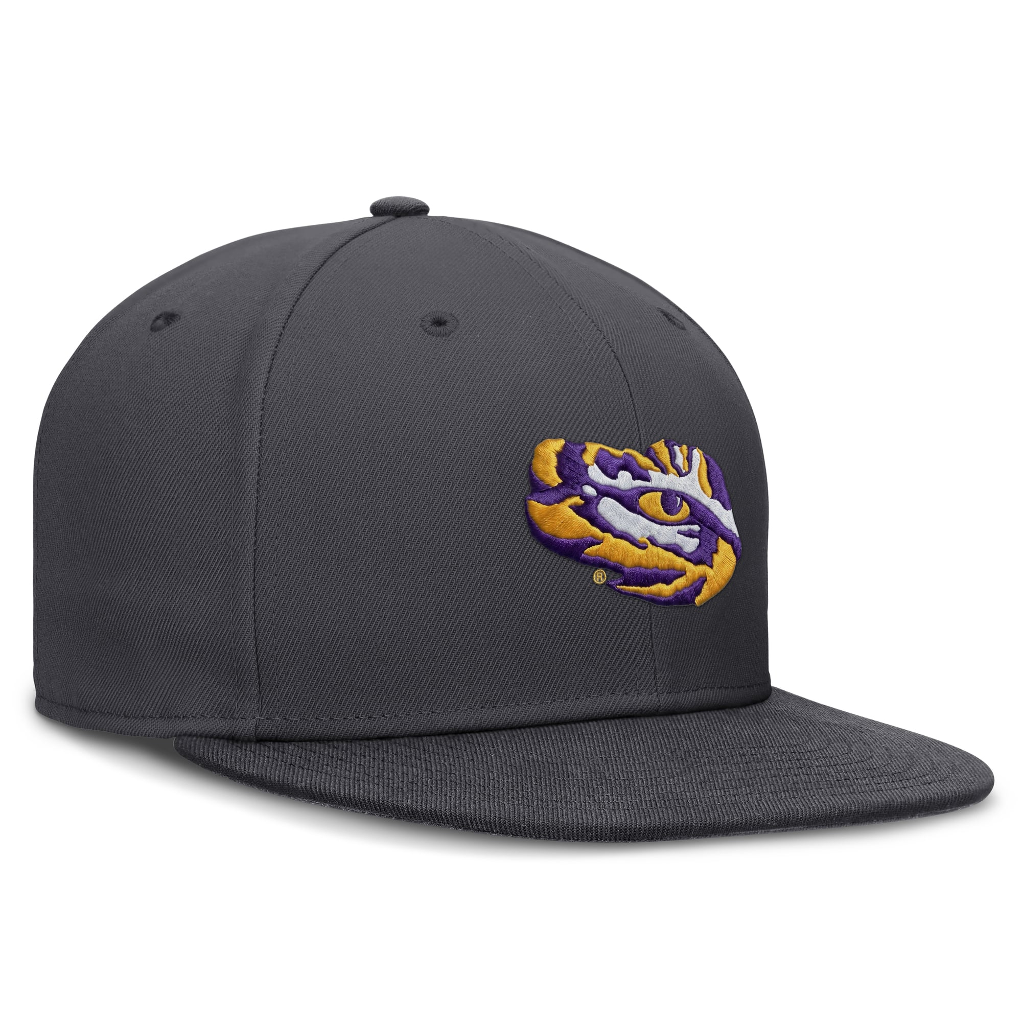 Men's Nike Anthracite LSU Tigers Pro Dri-FIT Fitted Hat