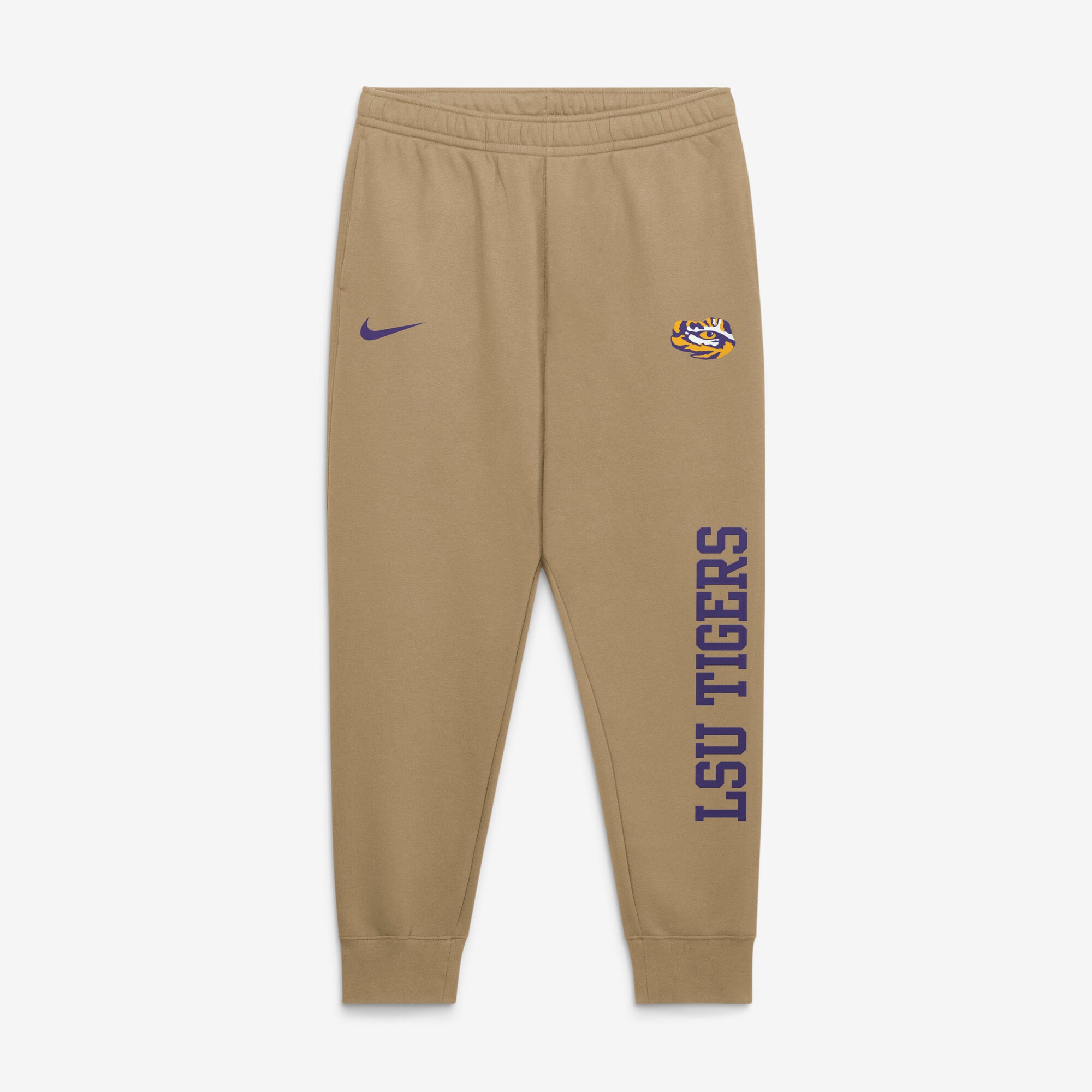 Men's Nike  Beige LSU Tigers Primetime Club Fleece Joggers
