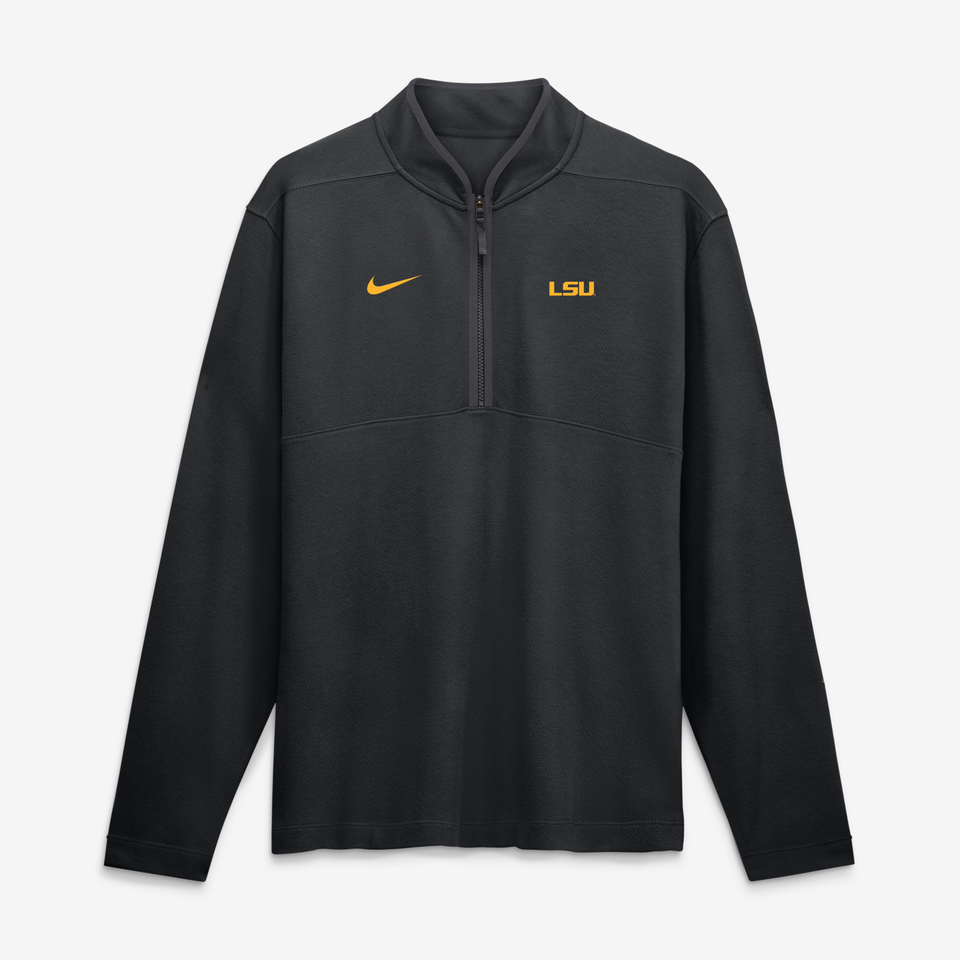 Pull-over Nike Dri-FIT Victory noir pour homme, modèle LSU Tigers, demi-zip