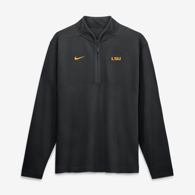  LSU Tigers Nike Dri-FIT Victory Half-Zip Pullover - Black