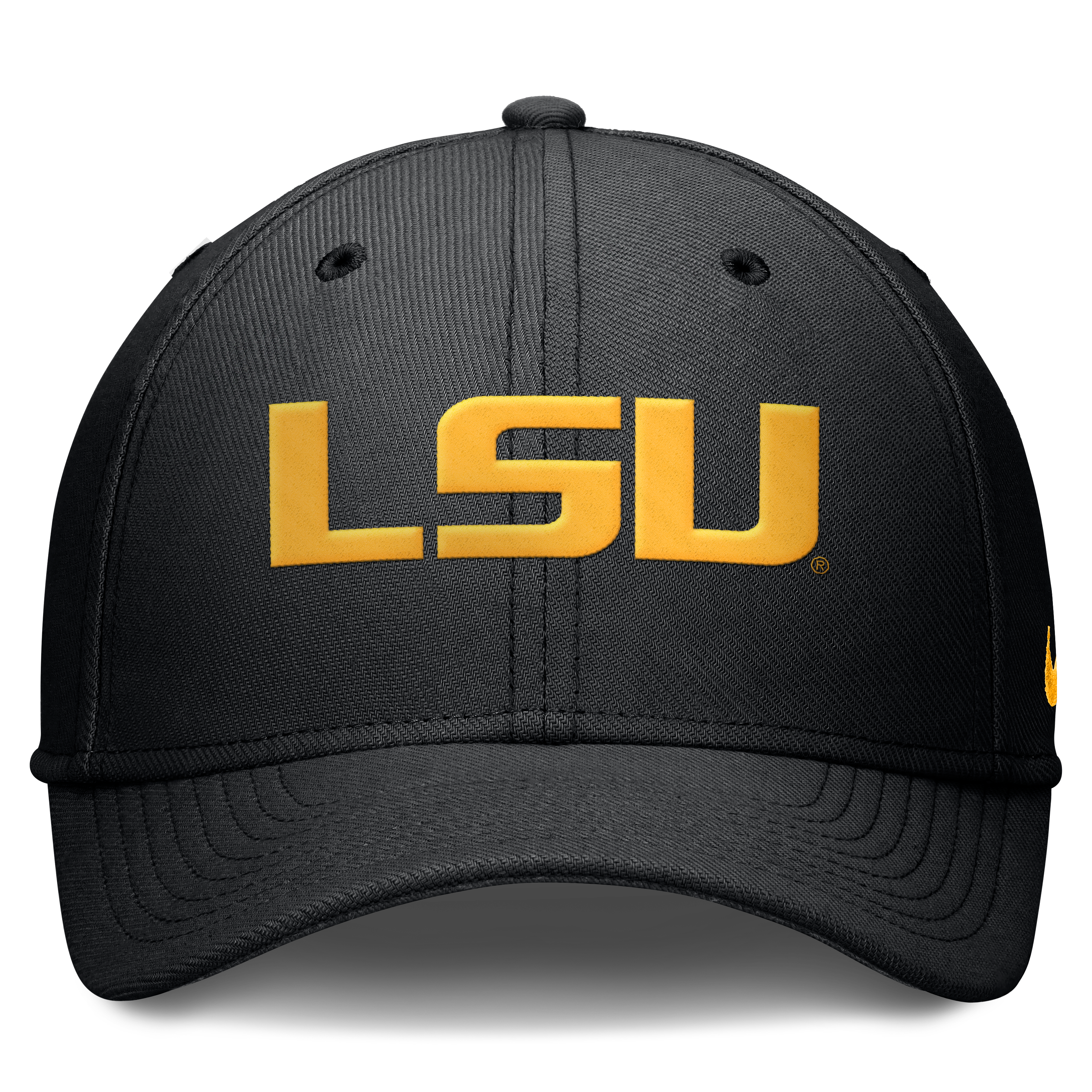 Men's Nike Purple LSU Tigers Rise SwooshFlex Dri-FIT Hat