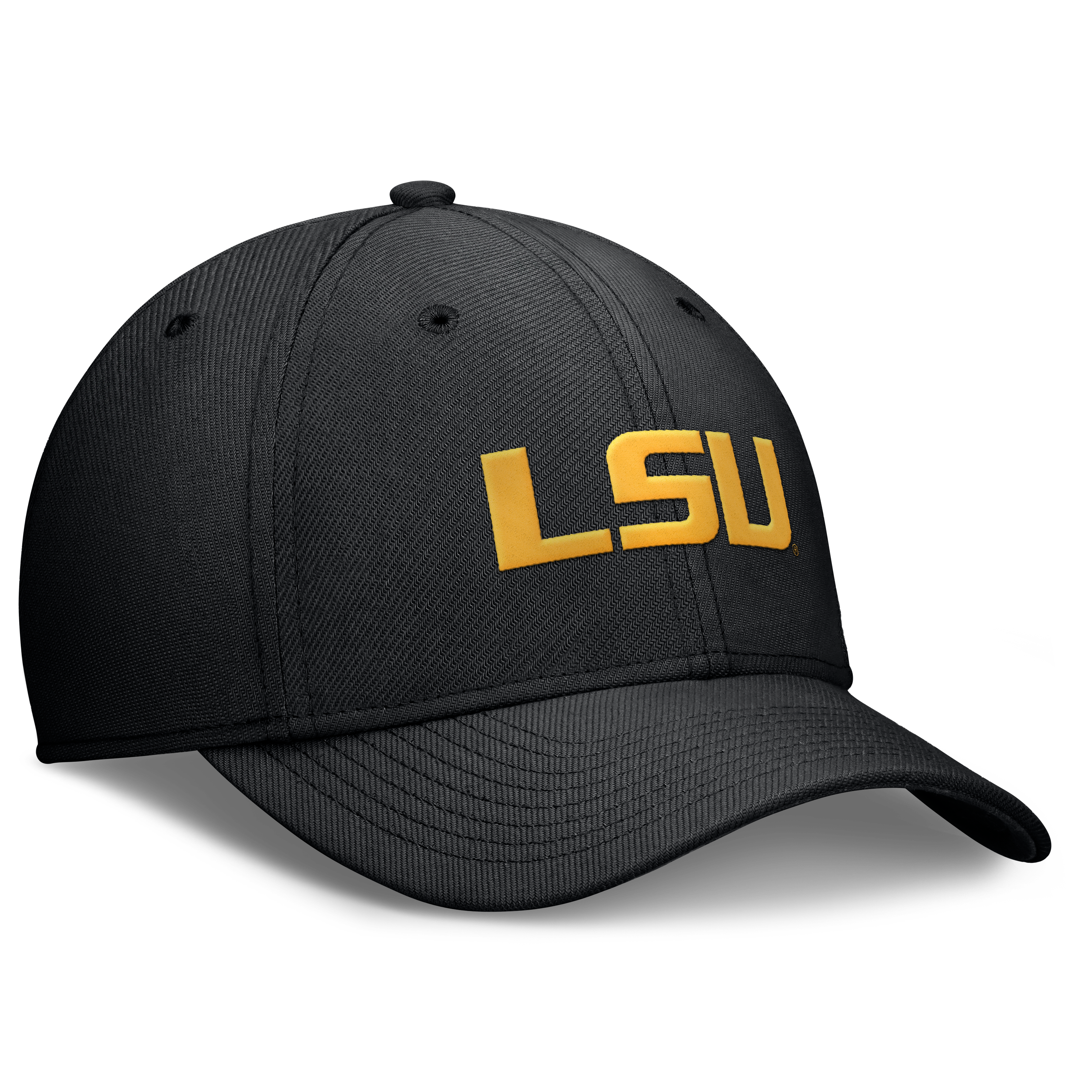 Men's Nike Purple LSU Tigers Rise SwooshFlex Dri-FIT Hat