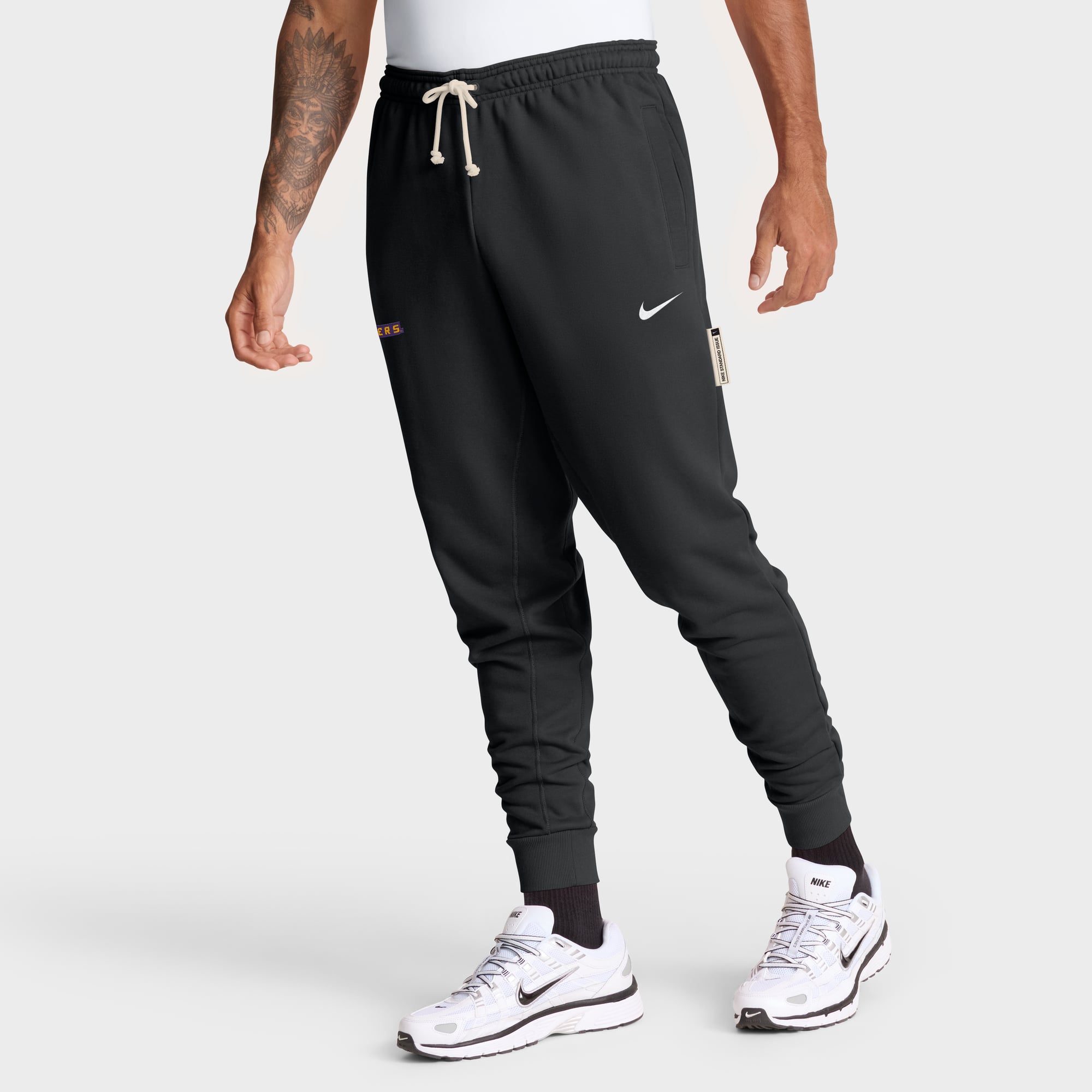 Men's Nike Black LSU Tigers Sideline Standard Issue Dri-FIT Taper Pants