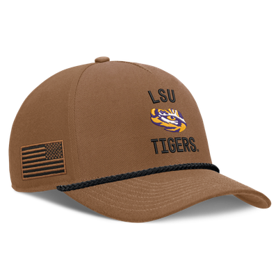 Casquette ajustable Nike LSU Tigers 2026 Military Appreciation - Marron