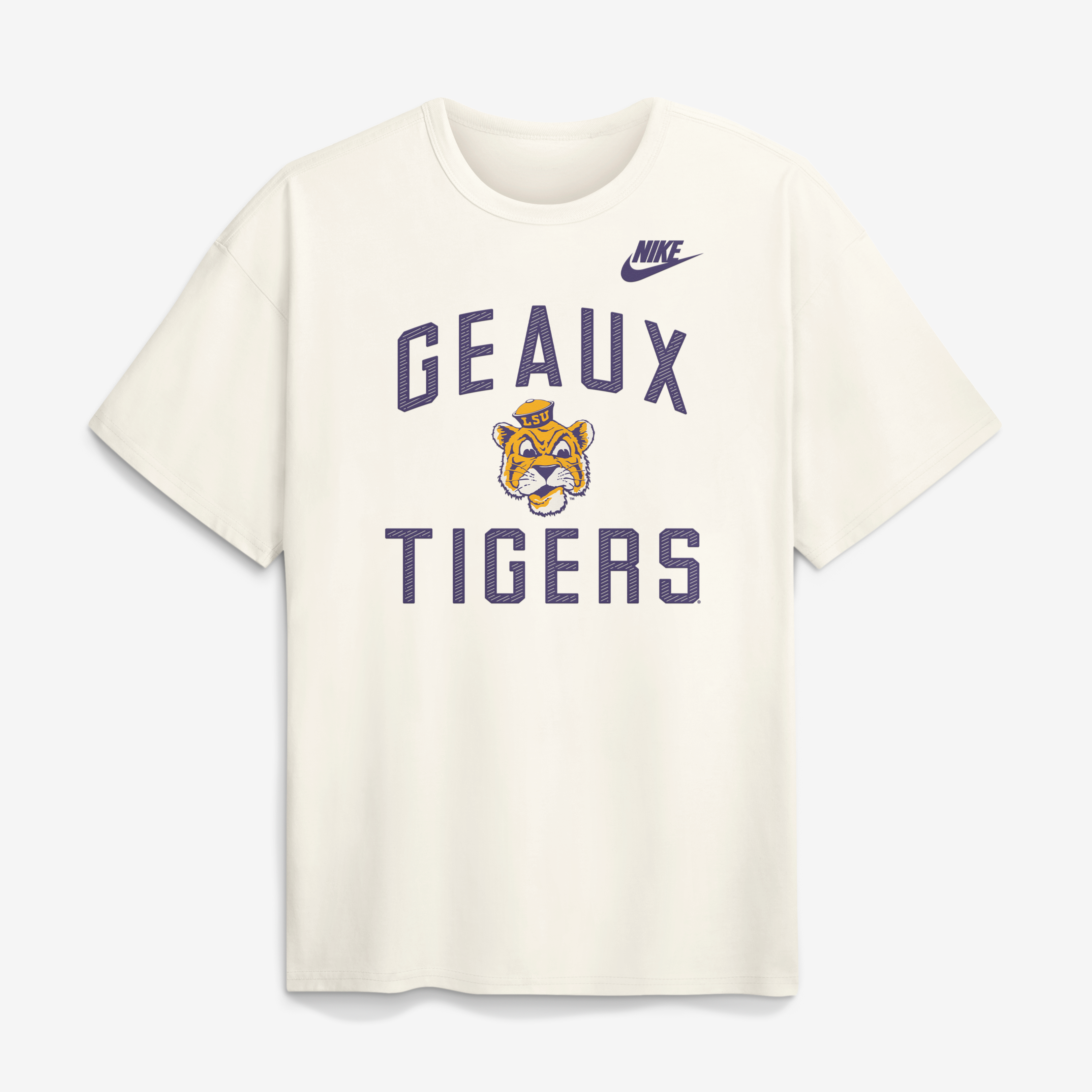 T-shirt Nike crème LSU Tigers Legacy Max90 pour homme