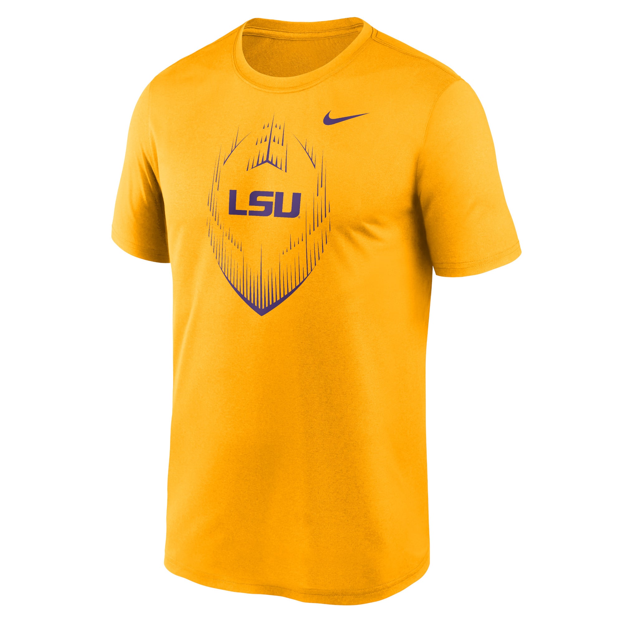 T-shirt de performance Nike Heather Gray LSU Tigers Primetime Legend Icon pour homme