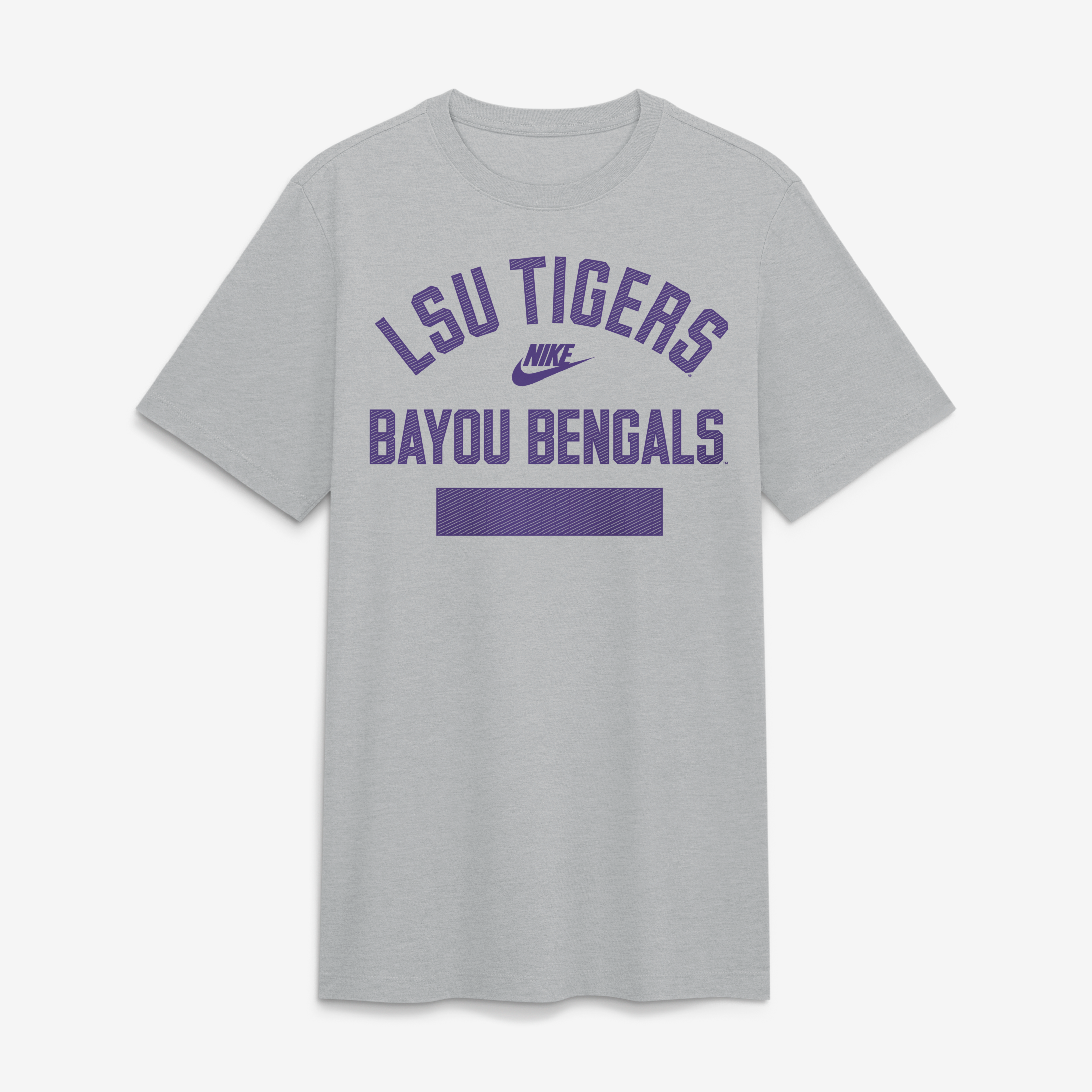 Men's Nike  Heather Gray LSU Tigers Arch Wordmark Legacy Tri-Blend T-Shirt
