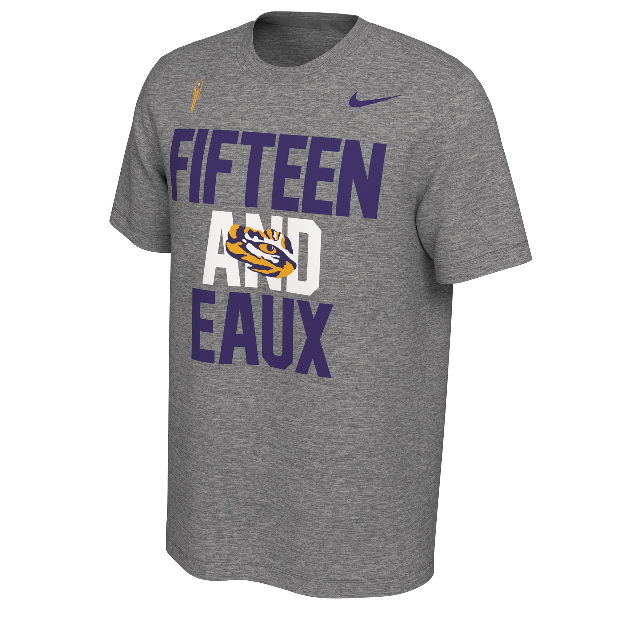 Men's Nike Heather Gray LSU Tigers College Football Playoff 2019