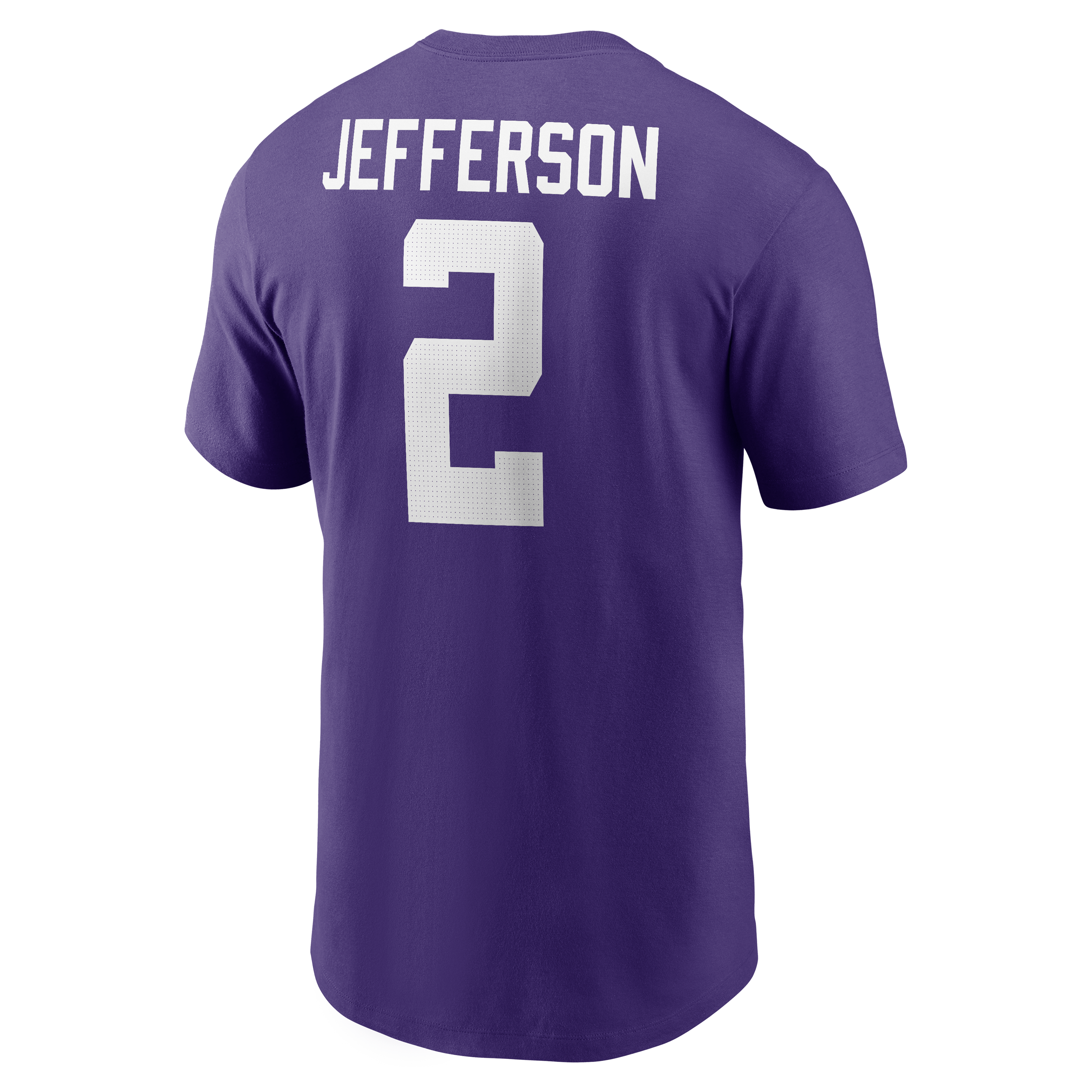 Men's Nike Justin Jefferson Purple LSU Tigers Name & Number T-Shirt