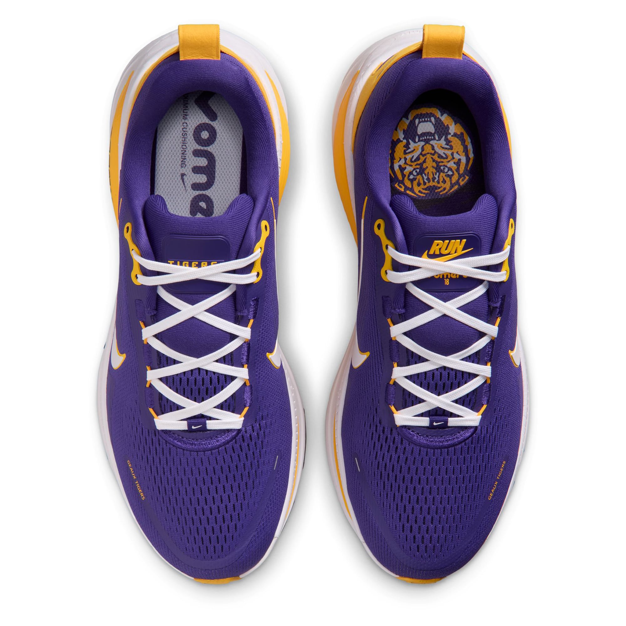 Men's Nike LSU Tigers Vomero 18 Running Shoes