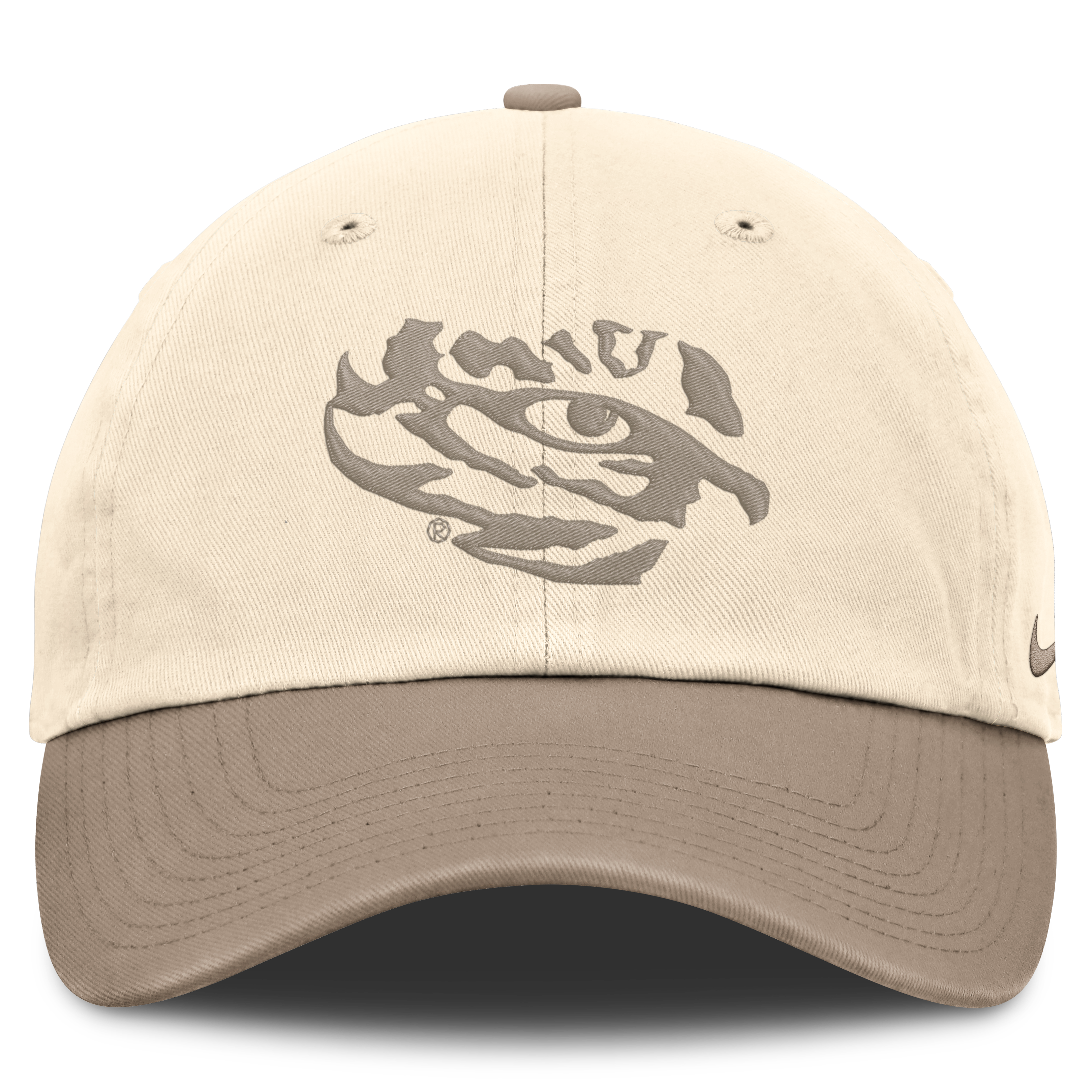 Men's Nike Natural/Khaki LSU Tigers Two-Tone Club Adjustable Hat