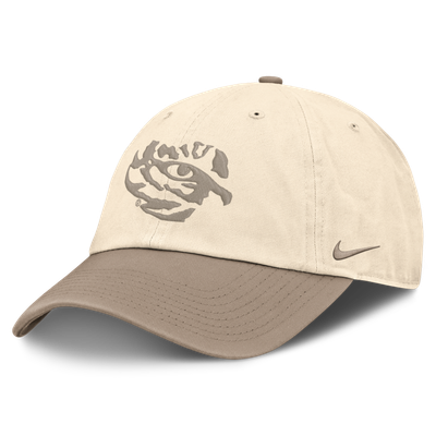 LSU Tigers Nike Two-Tone Club Adjustable Hat - Natural/Khaki