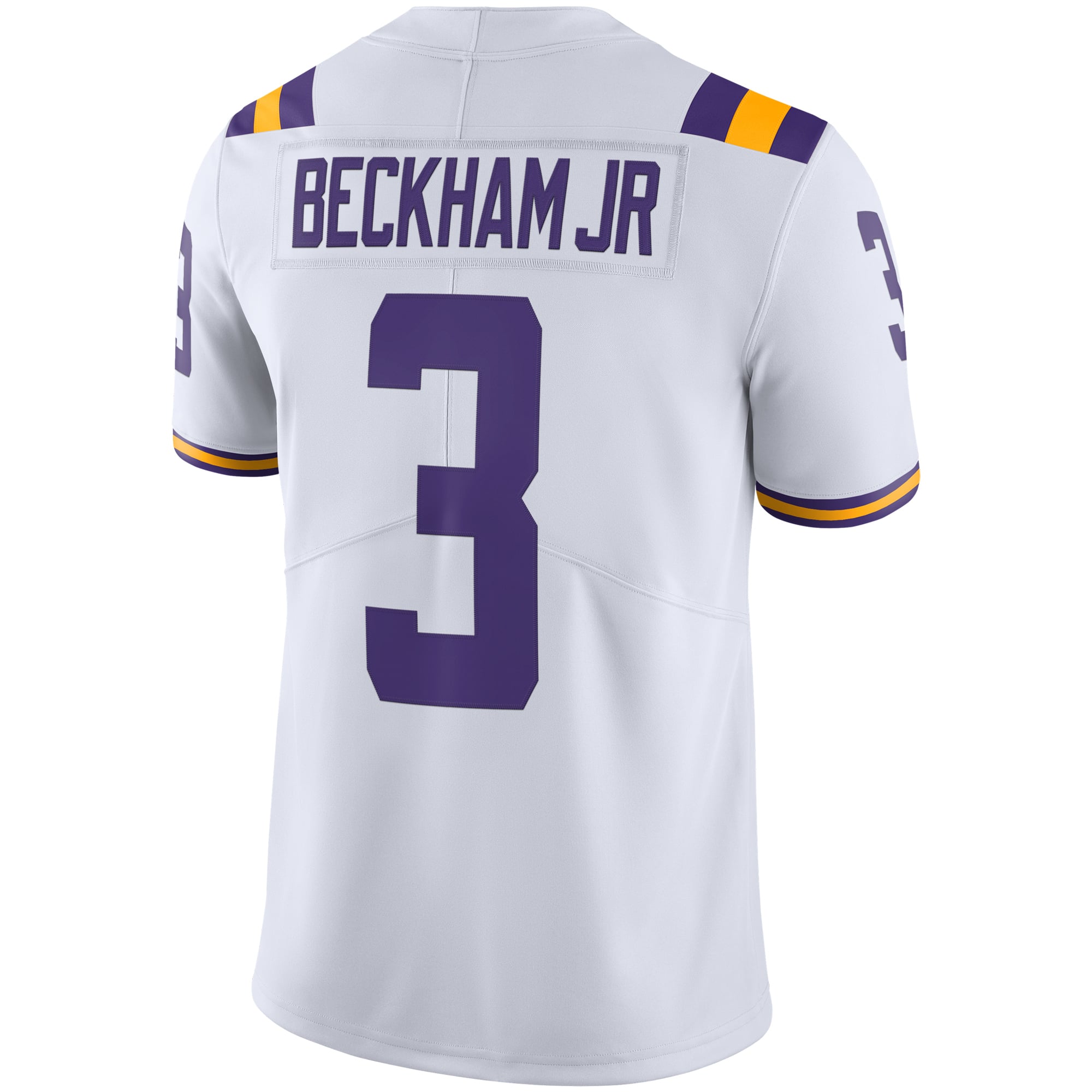 Men's Nike Odell Beckham Jr White LSU Tigers Alumni Football