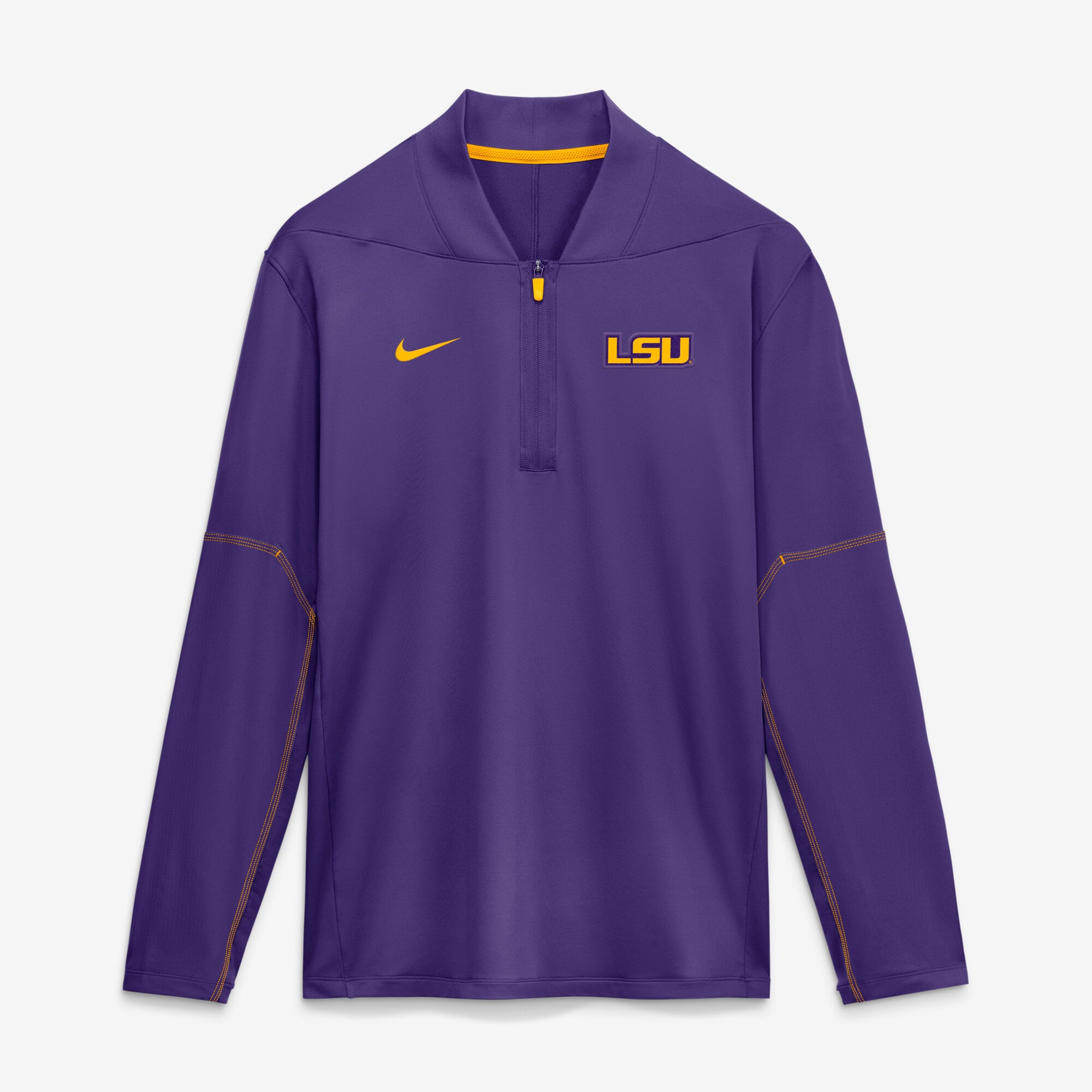 Men's Nike Purple LSU Tigers 2026 Sideline Midweight Half-Zip Dri-FIT Pullover
