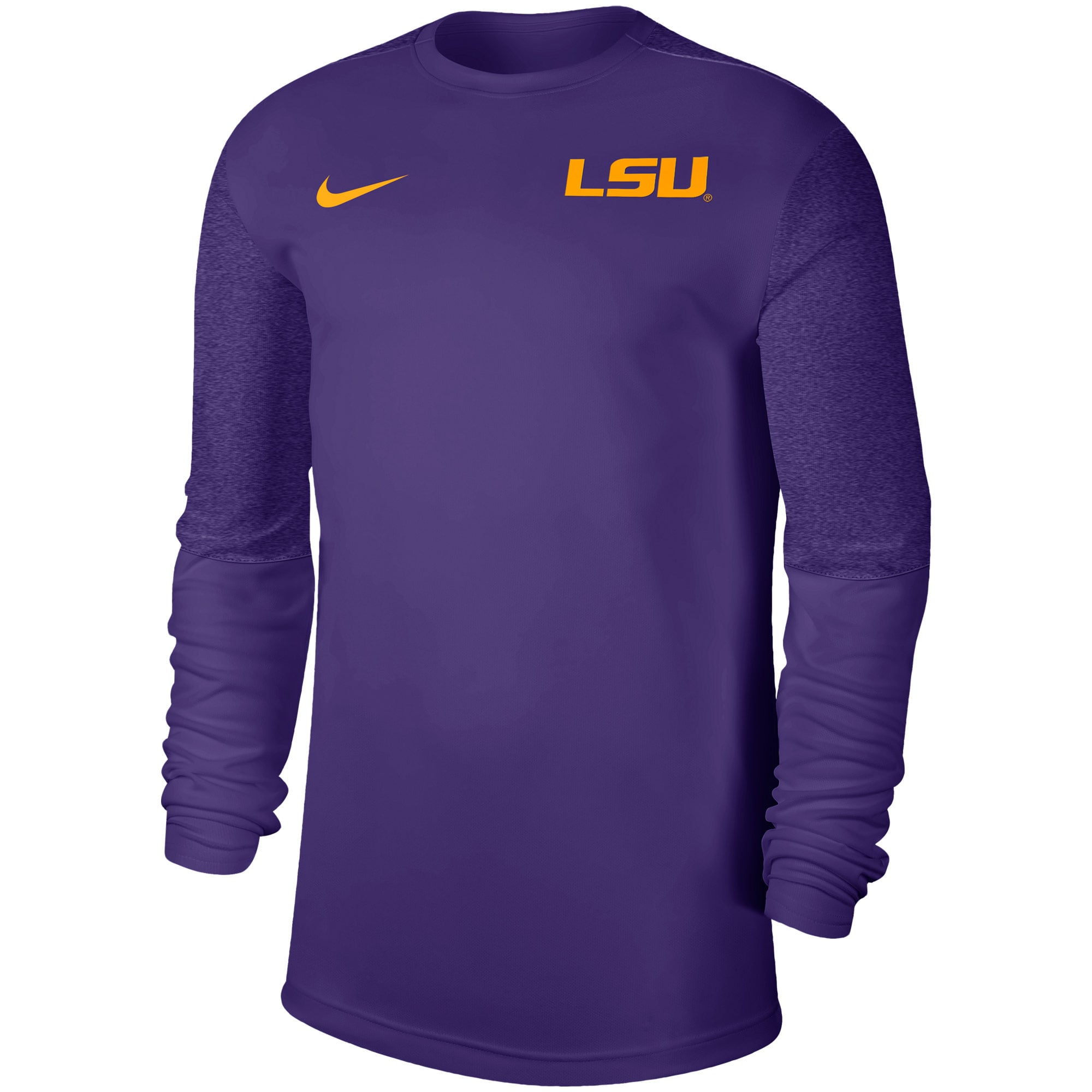 Men's Nike Purple LSU Tigers Coaches UV Logo Performance Long