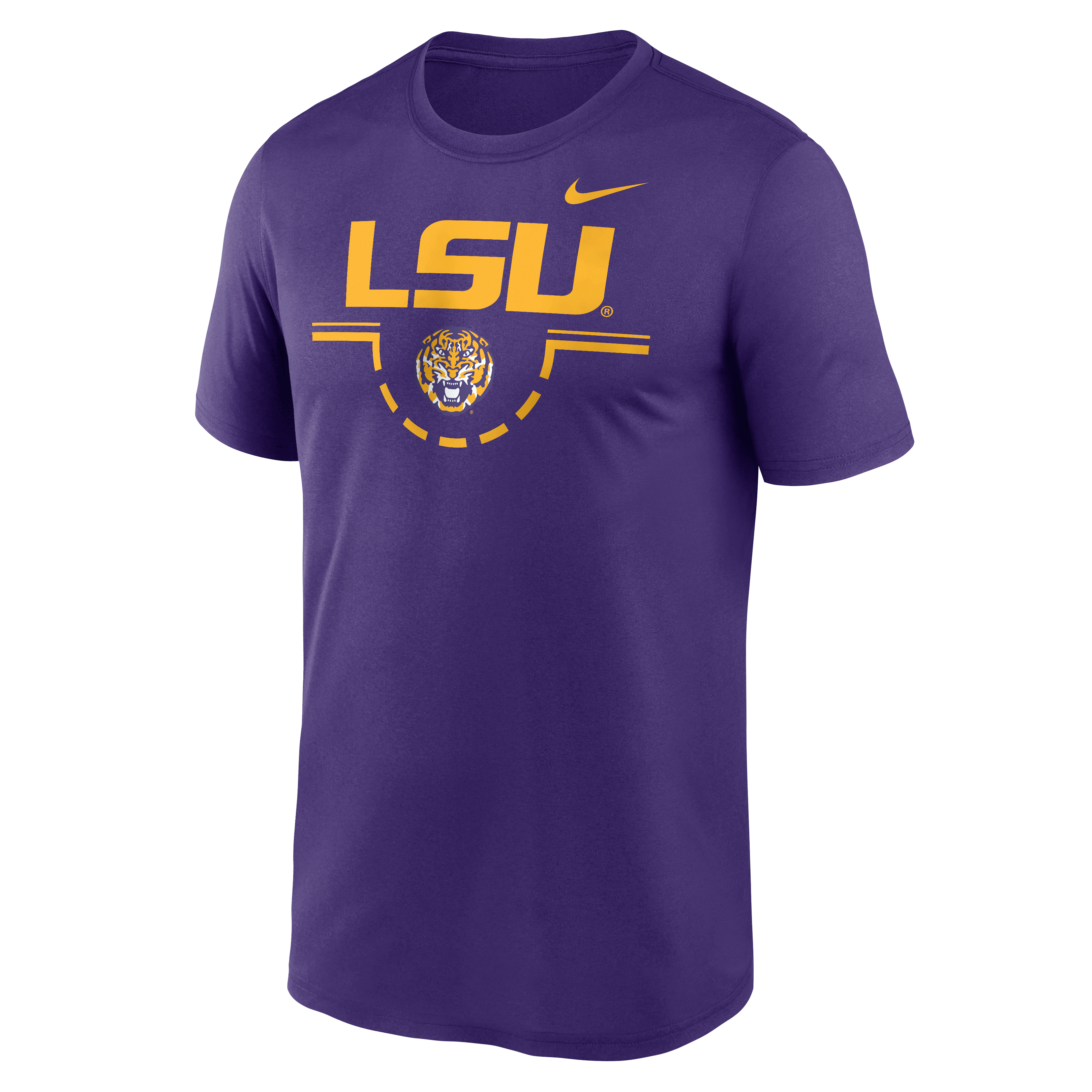 T-shirt Nike violet pour homme LSU Tigers Courtside Legend