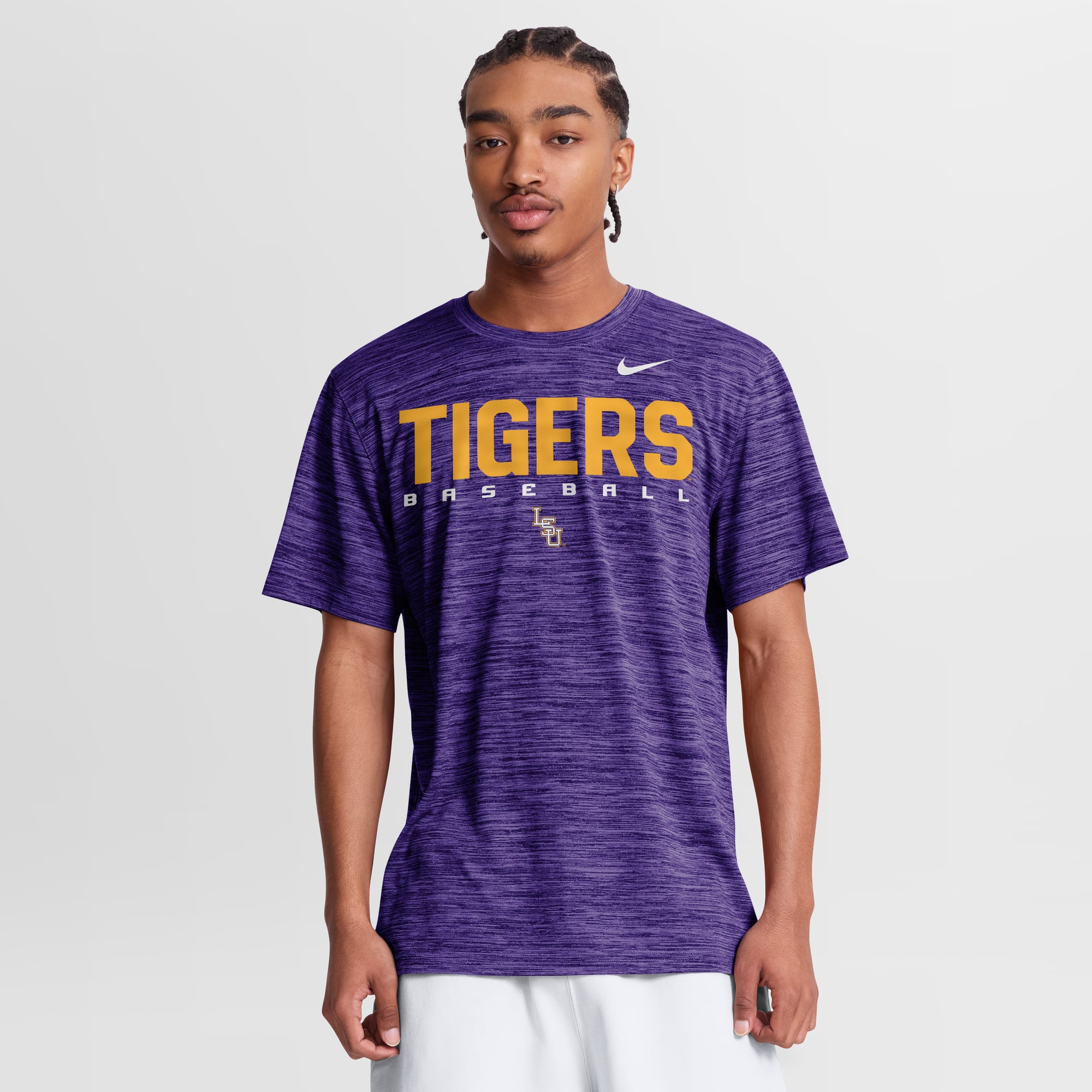 Men's Nike Purple LSU Tigers Dugout Velocity Dri-FIT T-Shirt