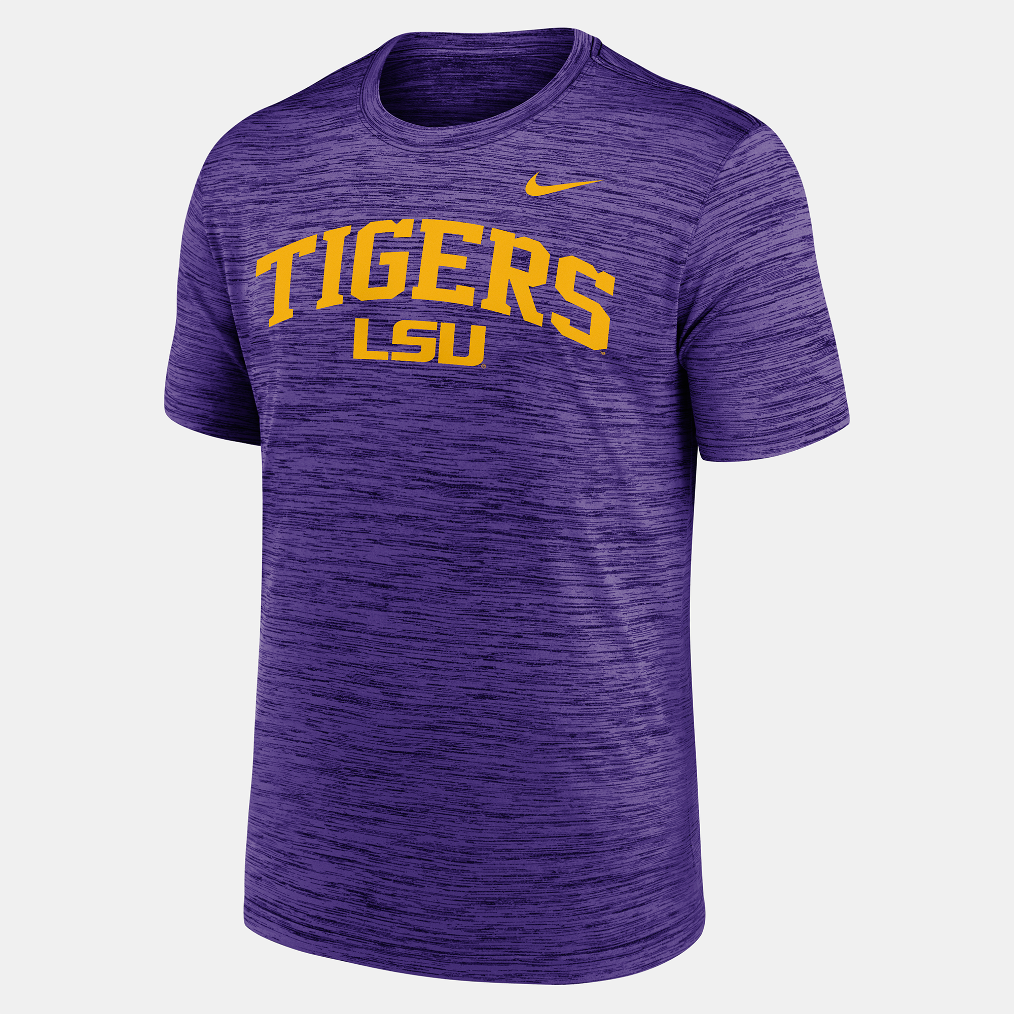 Men's Nike Purple LSU Tigers Primetime Arch Logo Velocity Dri-FIT T-Shirt