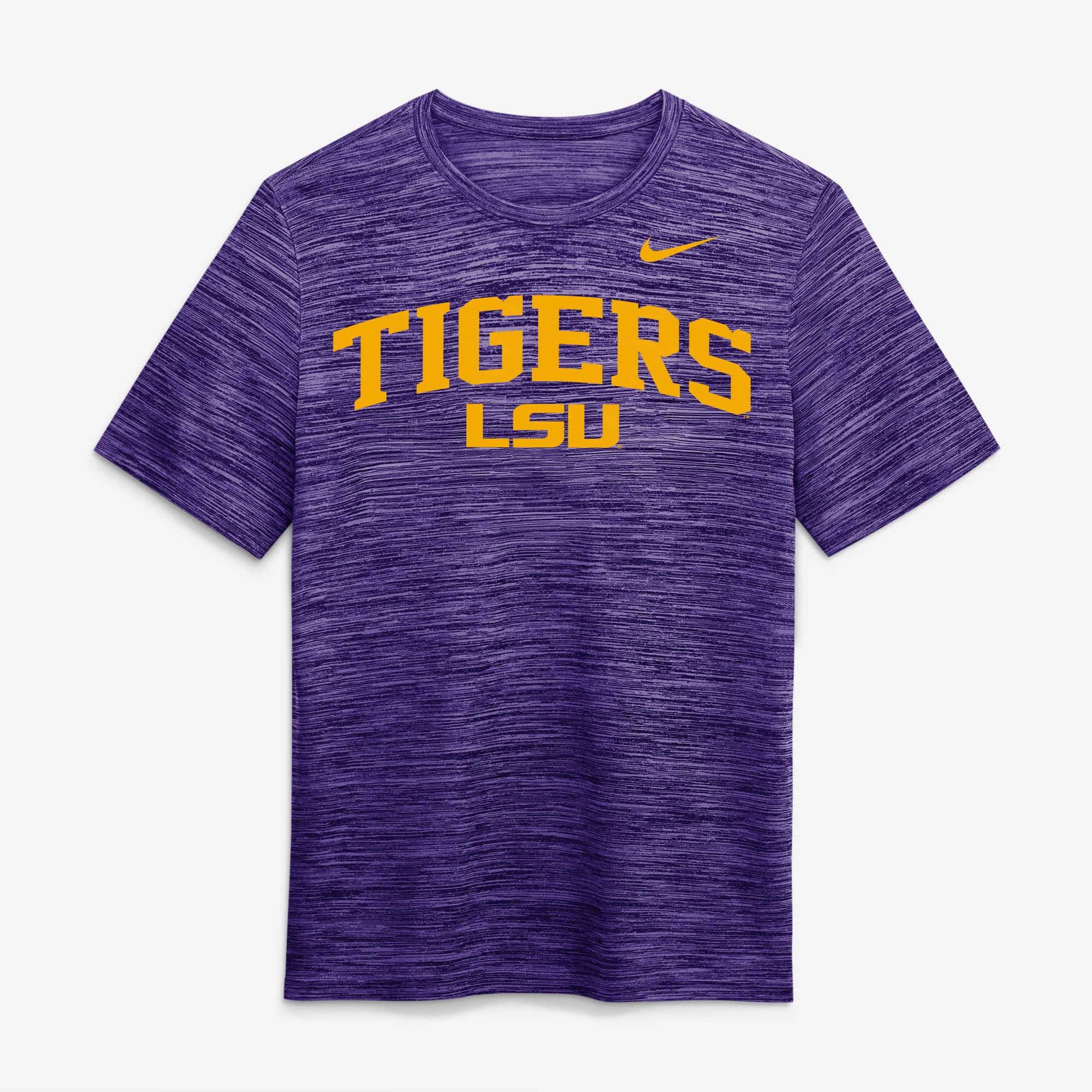 Men's Nike Purple LSU Tigers Primetime Arch Logo Velocity Dri-FIT T-Shirt