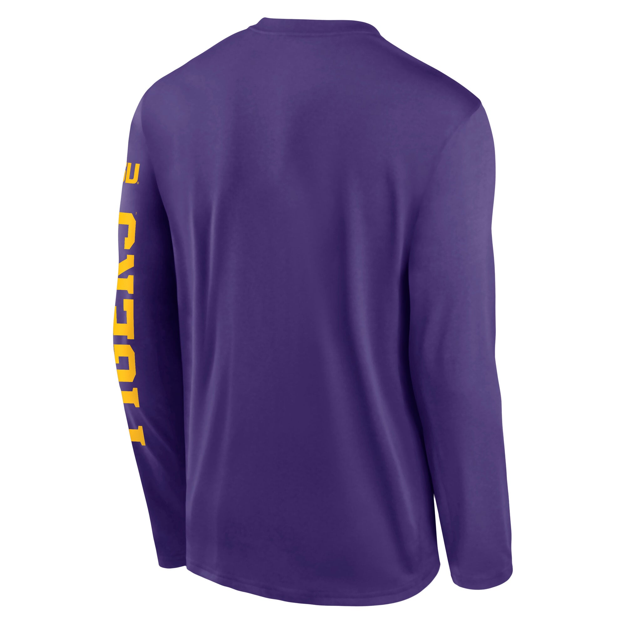 Men's Nike Purple LSU Tigers Primetime Logo Sleeve Legend Dri-FIT Long T-Shirt
