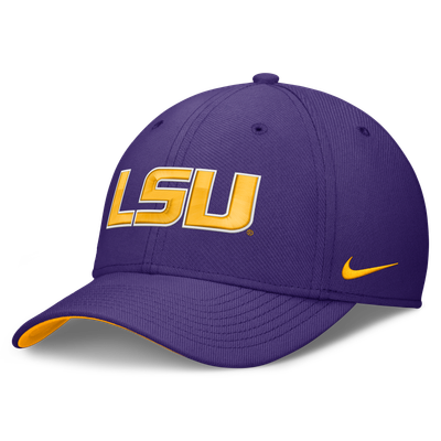  LSU Tigers Nike Primetime Team Rise Dri-FIT Flex Hat - Purple