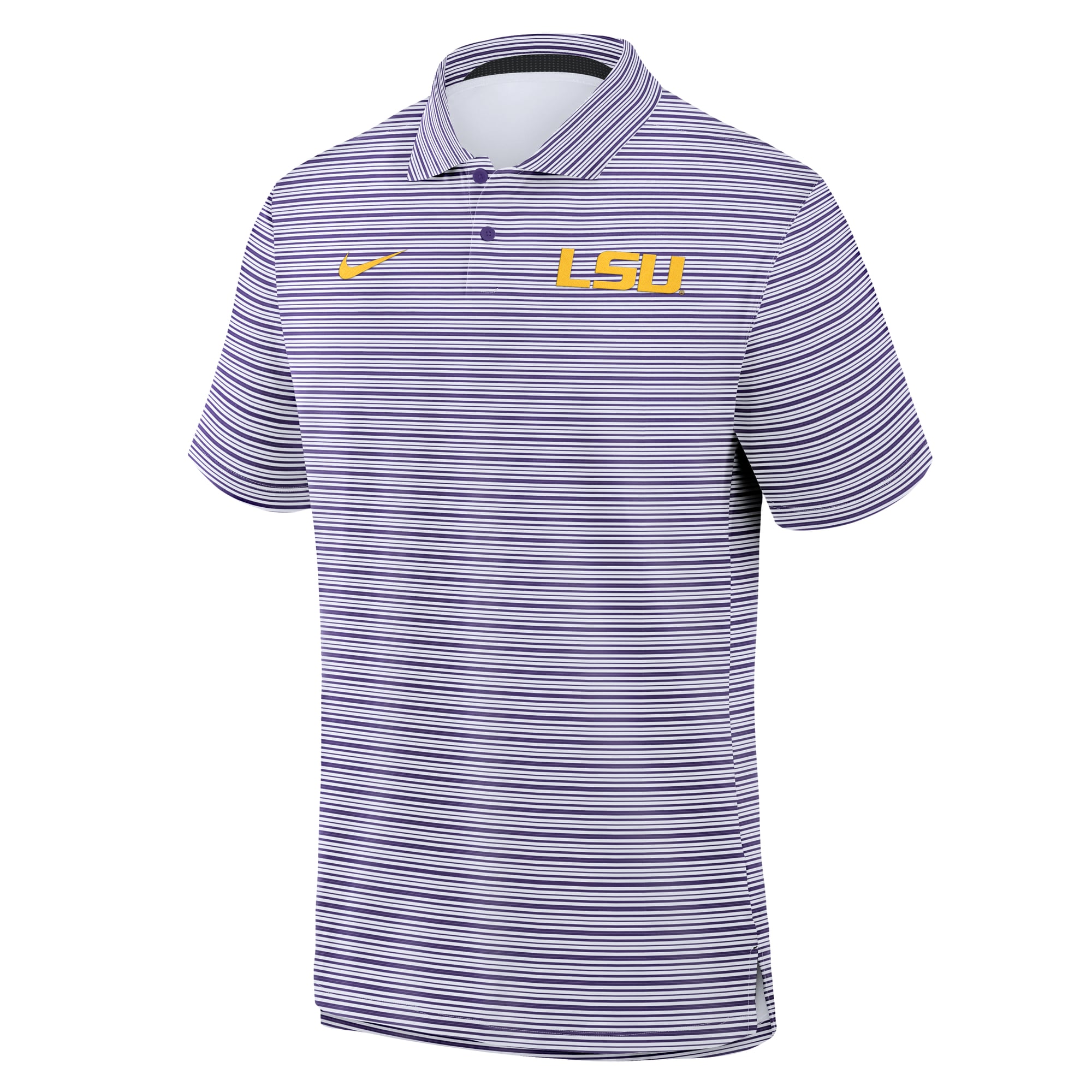 Polo rayé Nike Dri-FIT Primetime Vapor violet pour homme