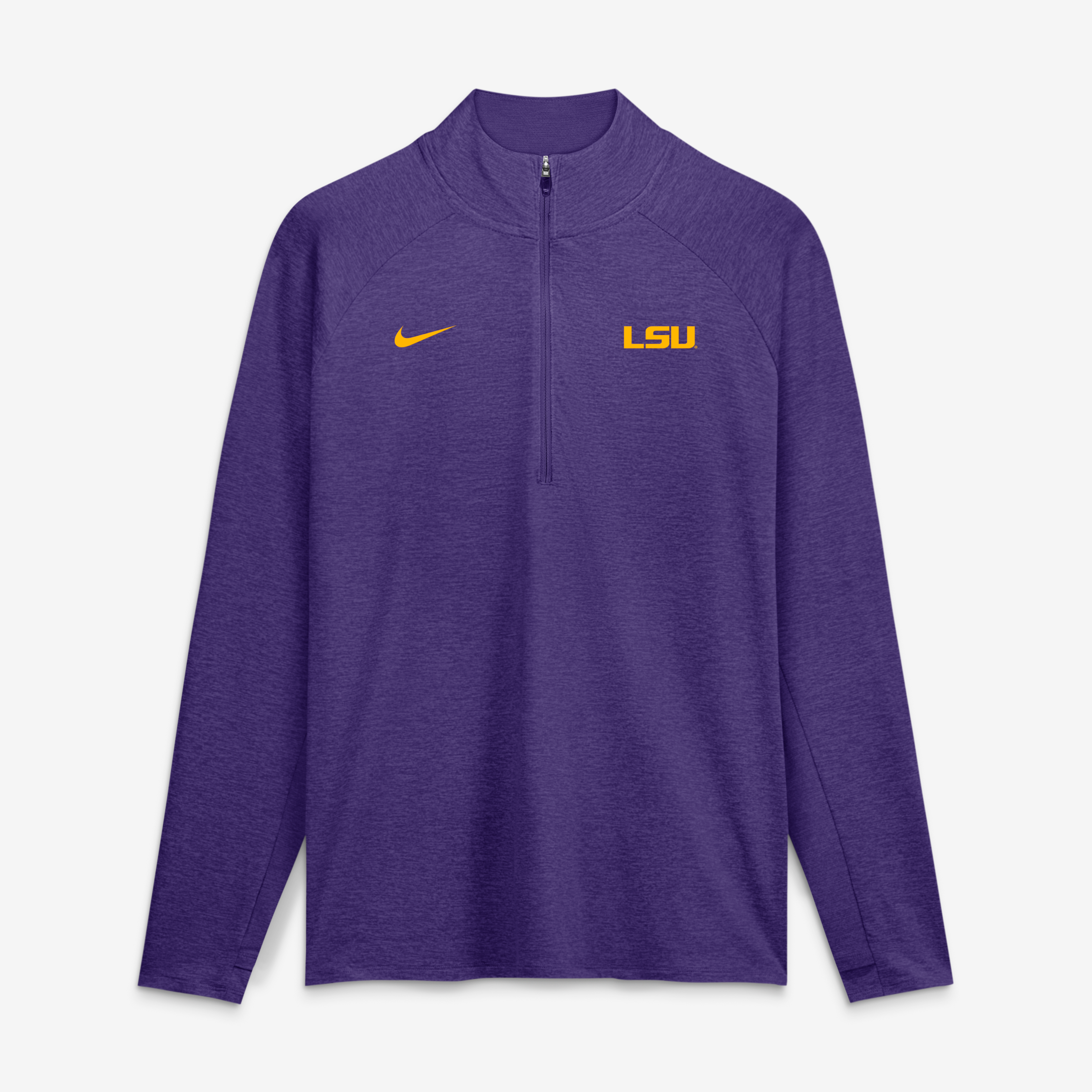 Pull-over Nike Stride Raglan Dri-FIT demi-zip violet pour homme