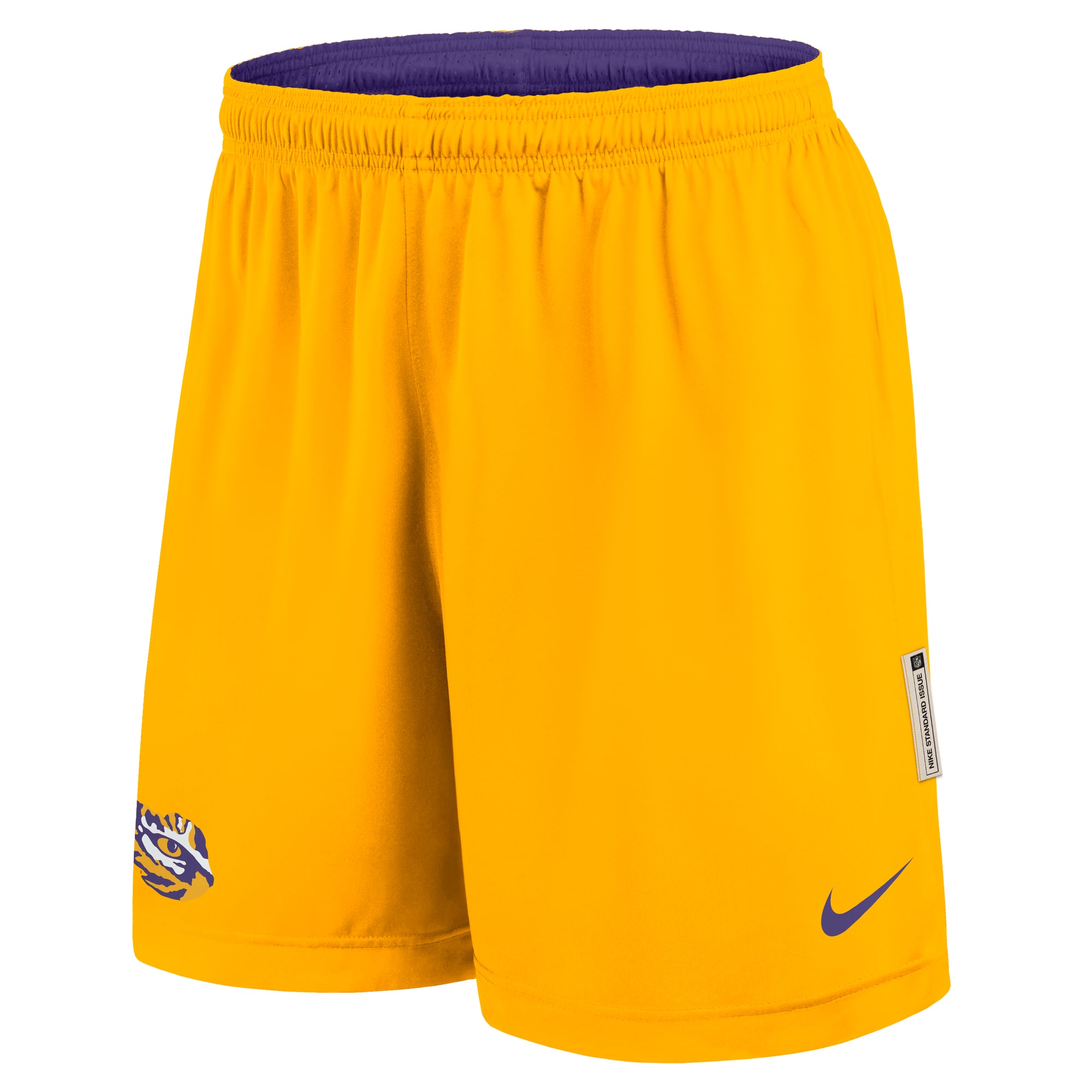 Short réversible Nike Dri-FIT violet/or LSU Tigers Courtside pour homme