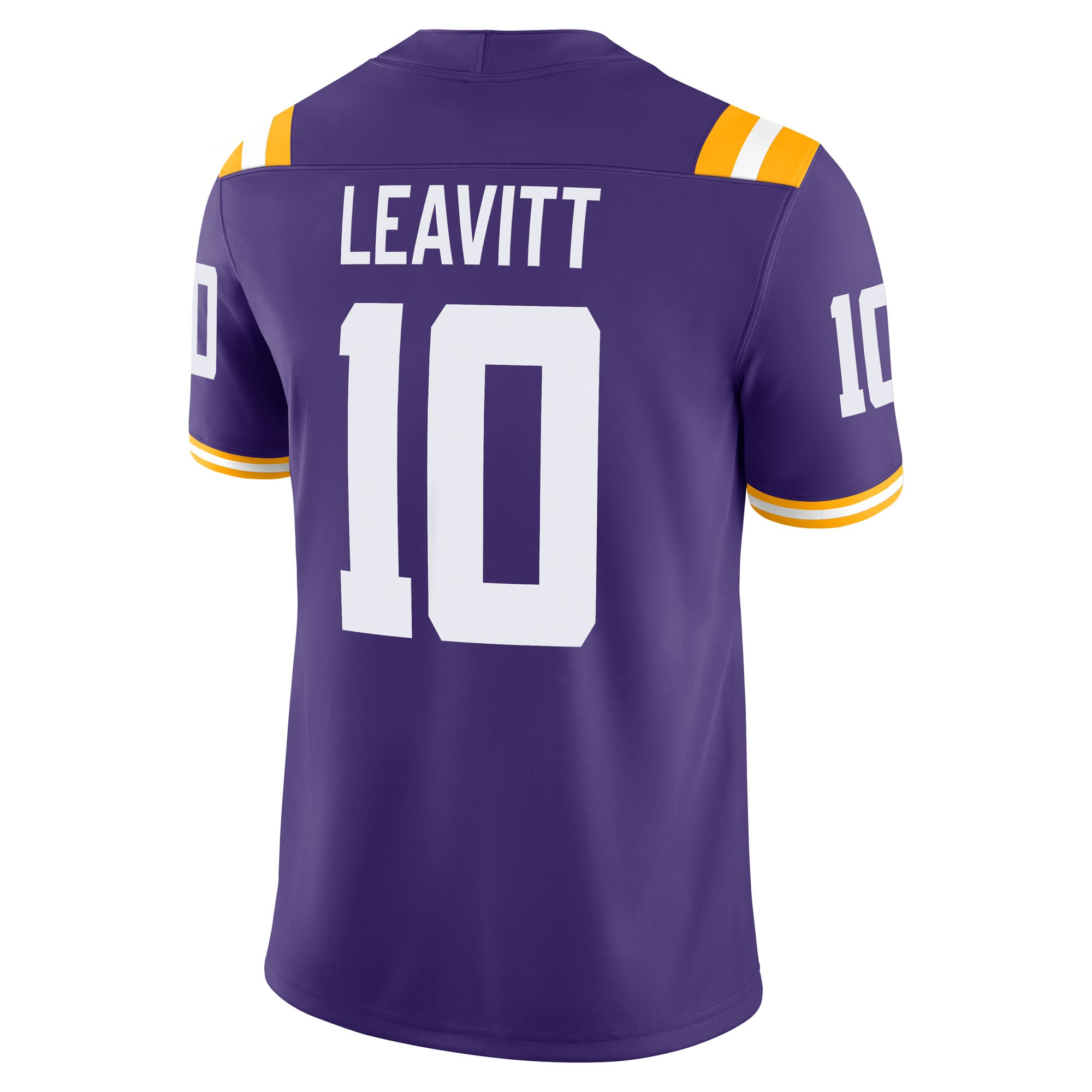 Maillot domicile Nike Sam Leavitt violet des LSU Tigers pour homme