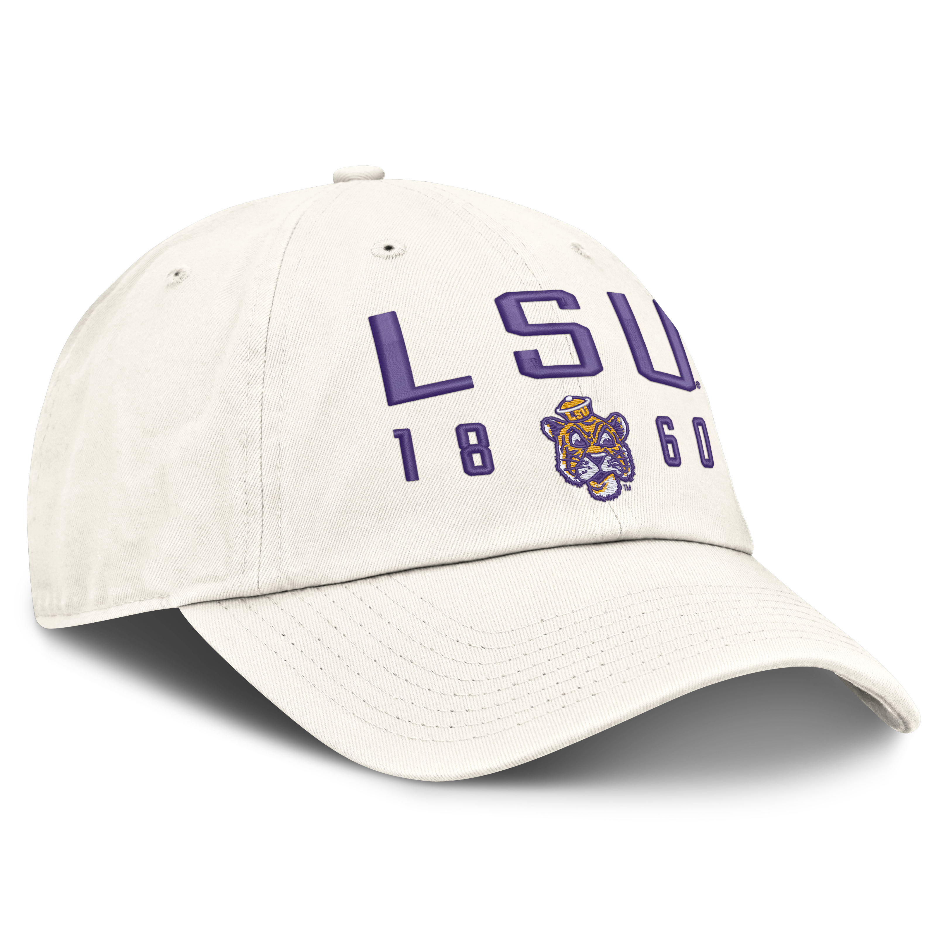 Casquette ajustable Nike blanche pour homme LSU Tigers Legacy Letter & Location Club