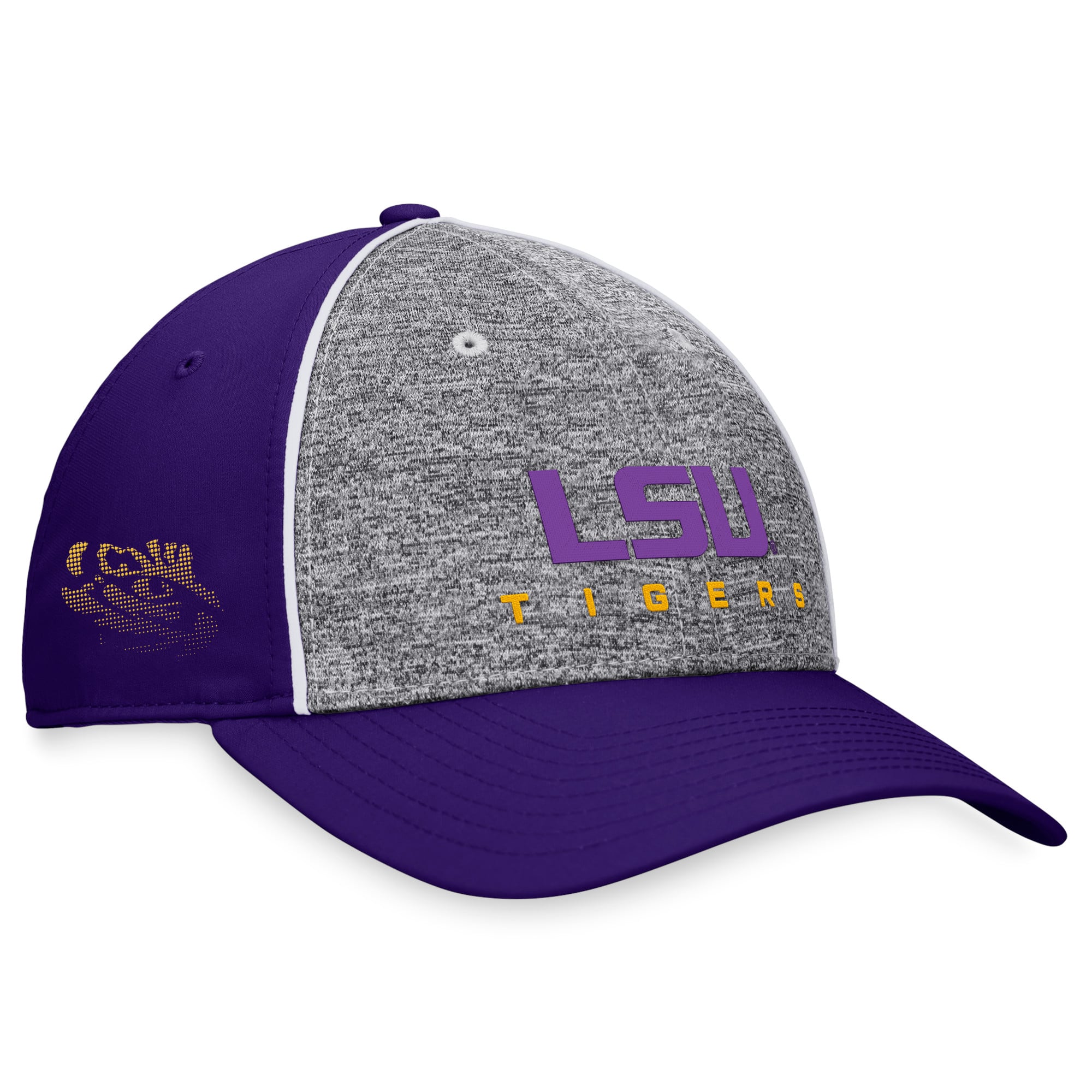 Men's Top of the World Heather Gray LSU Tigers Nimble Adjustable Hat