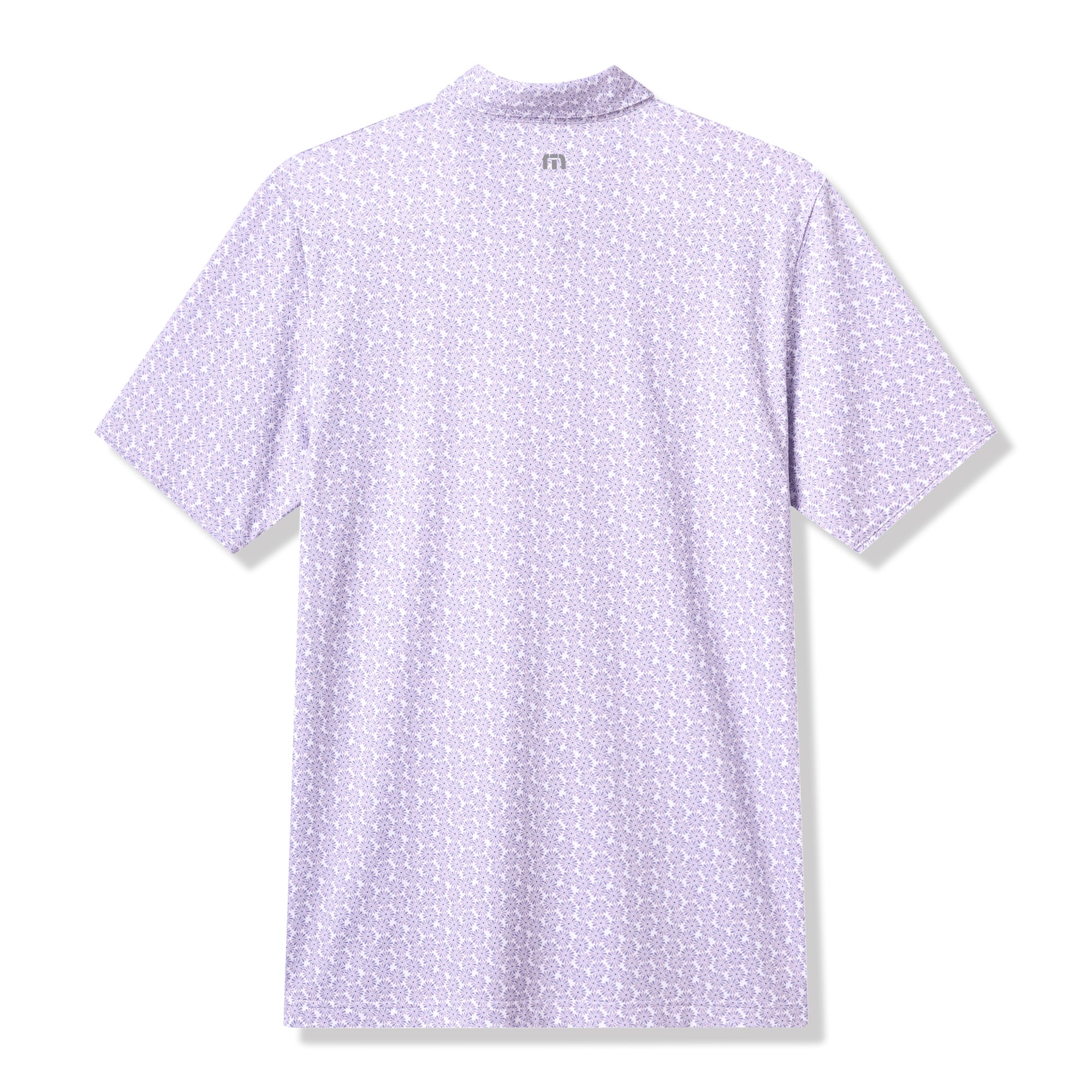Polo homme TravisMathew blanc/violet LSU Tigers College Bound en mélange de trois matières