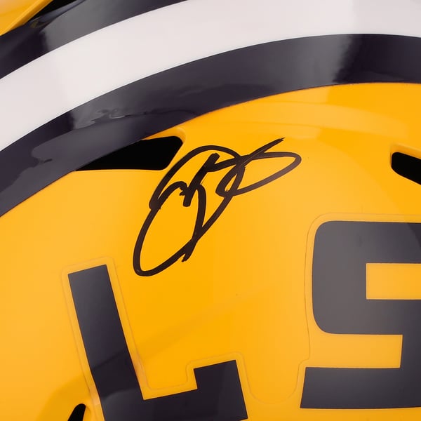 Maillot De Football Blanc Dédicacé Odell Beckham Jr - LSU Tigers College, Authentifié Beckett, Taille XL