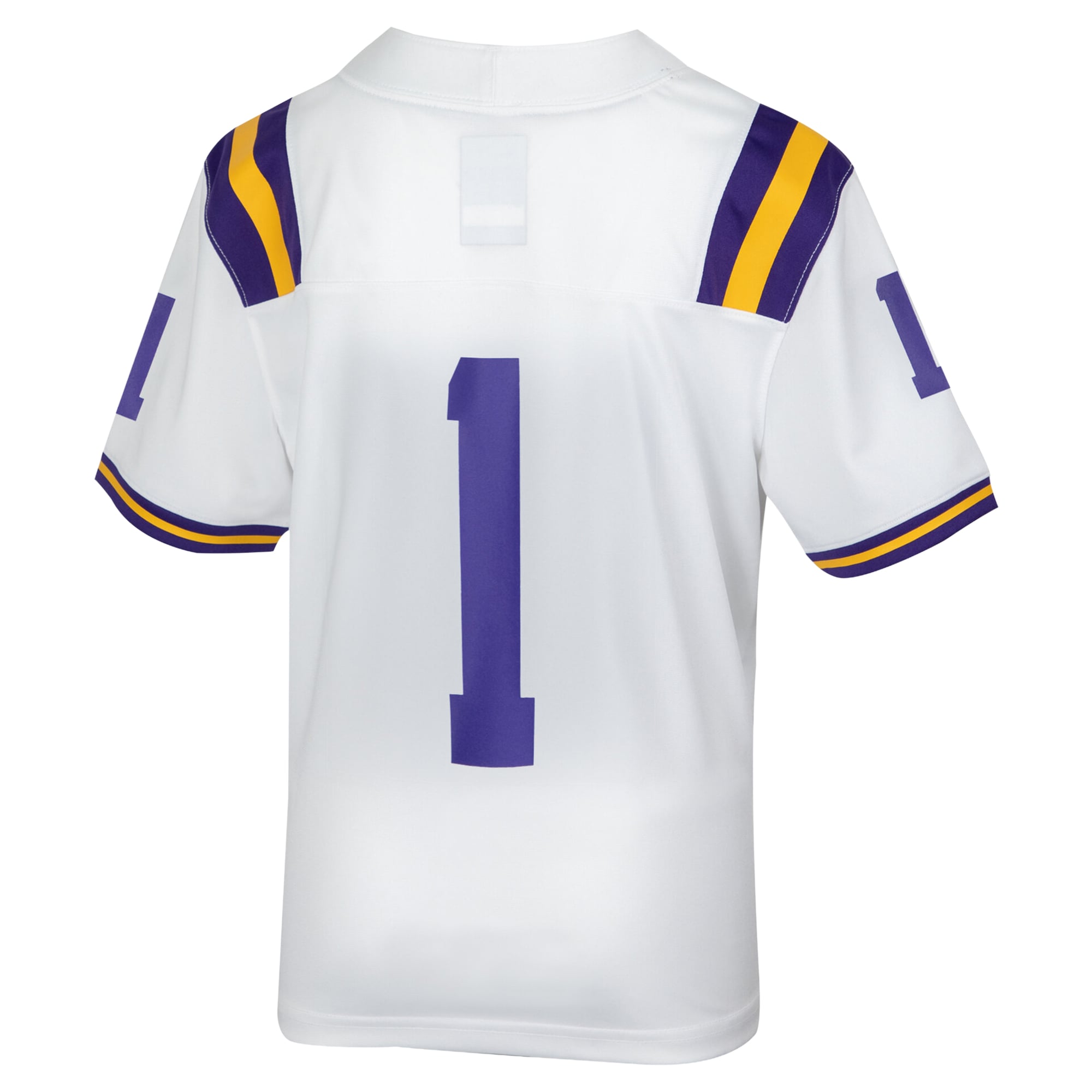 Maillot de football réplique Nike blanc LSU Tigers pour enfants d'âge préscolaire