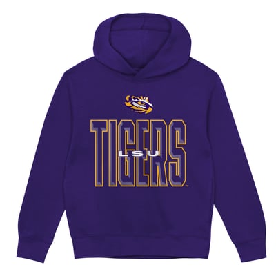 LSU Tigers Outerstuff Preschool Field General Fleece Hoodie - Purple