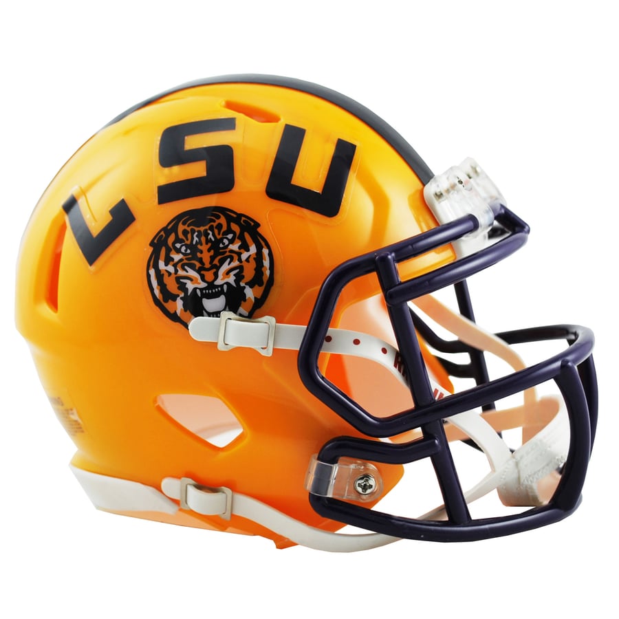 LSU Tigers Riddell SPEED Full Size Authentic Football Helmet – Revolution Speed, Size Large