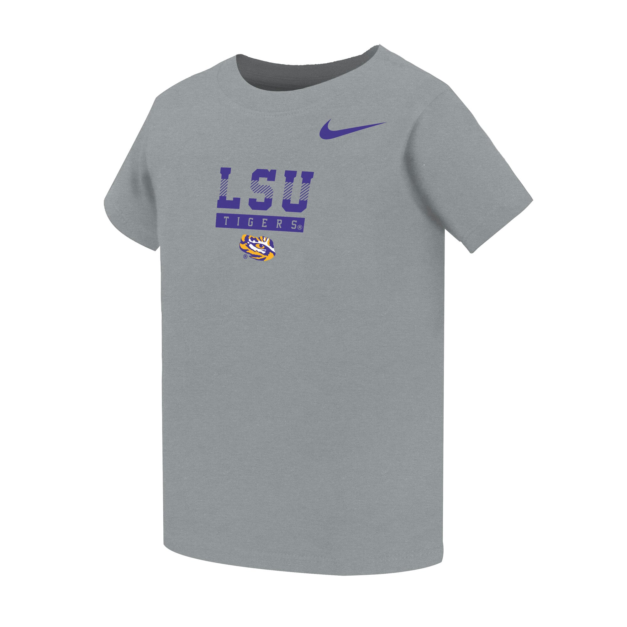 Toddler Nike Gray LSU Tigers Name Bar Legend Dri-FIT T-Shirt