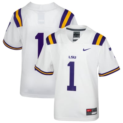  LSU Tigers Nike Toddler  Replica Football Jersey - White