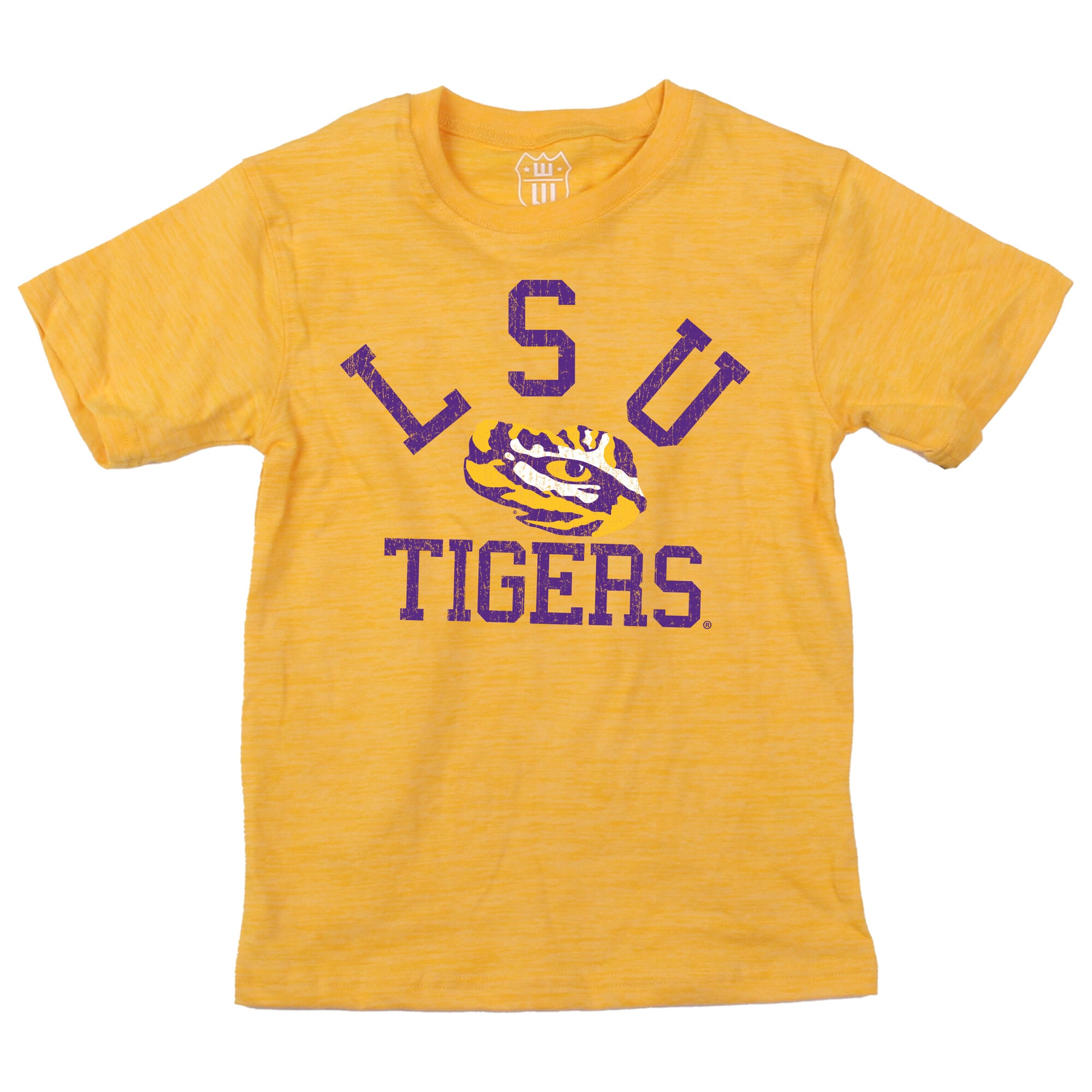 Ensemble t-shirt et short Wes & Willy Gold LSU Tigers pour tout-petits, en laine nuageuse