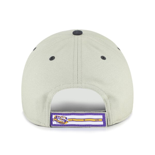 Casquette unisexe ajustable '47 grise/noire LSU Tigers MVP à inscription demi-bloc